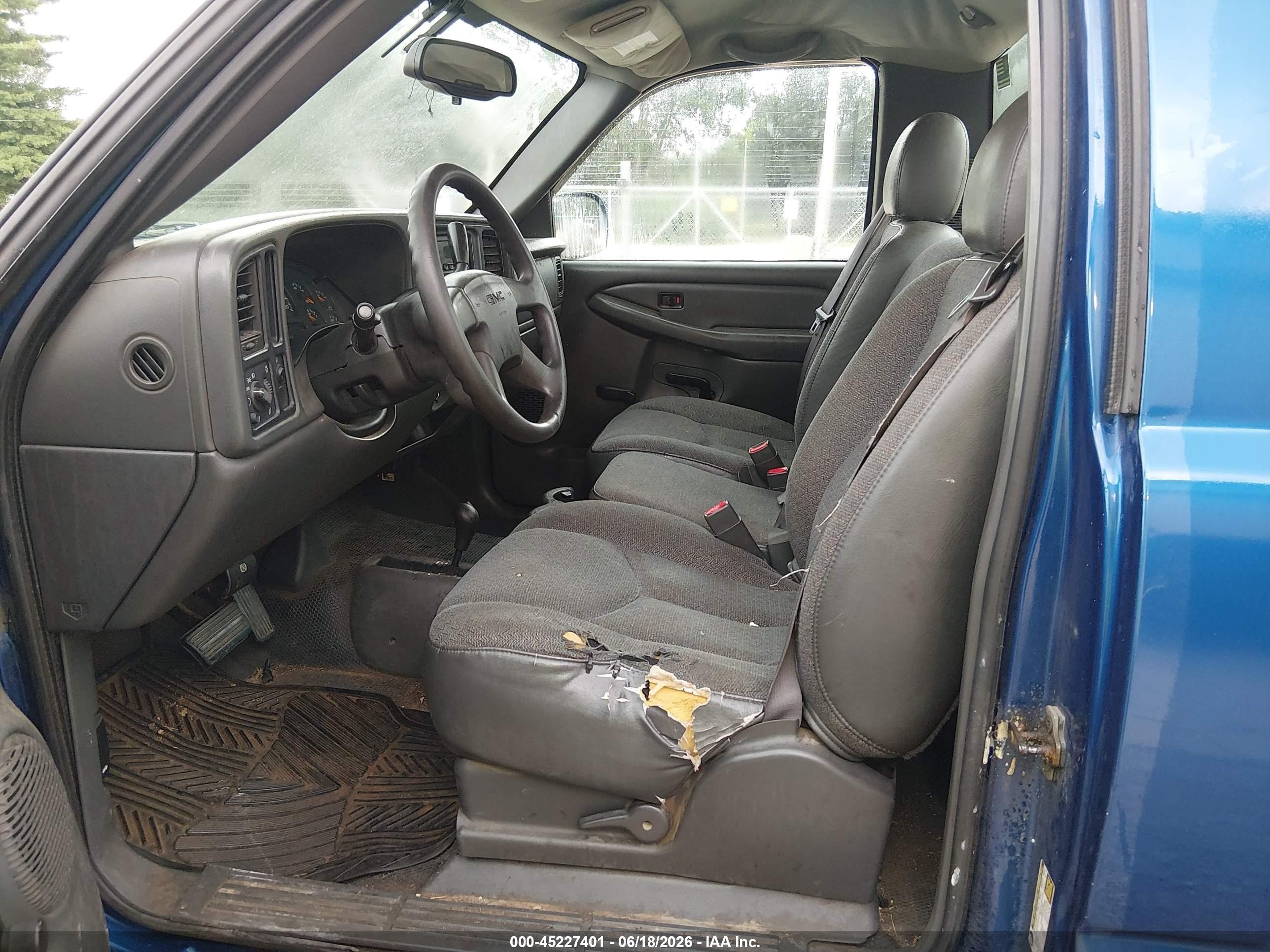 2004 Gmc Sierra 1500 Work Truck Blue vin: 1GTEK14T84Z336071
