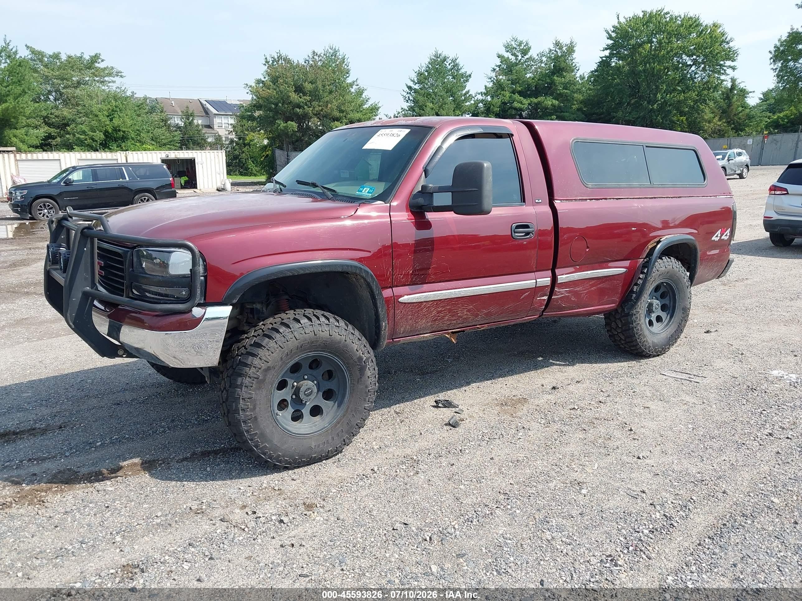 1999 Gmc Sierra 1500 Sle Burgundy vin: 1GTEK14V2XE525781