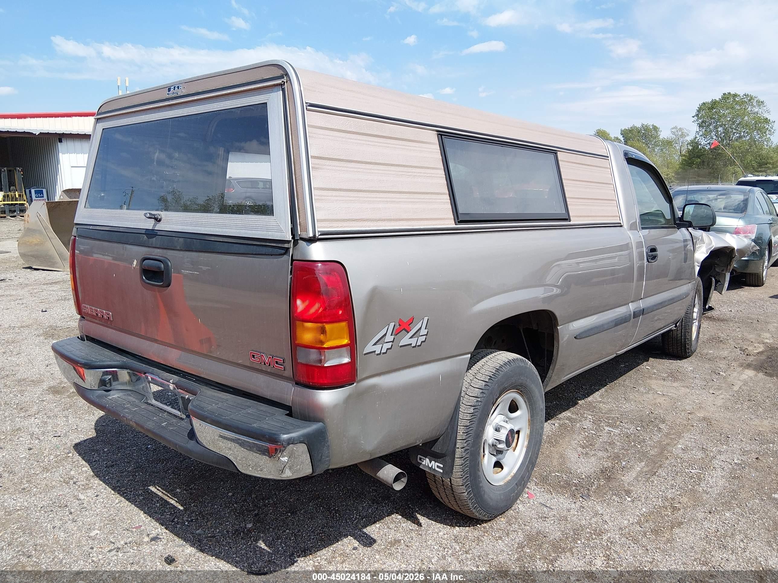 2002 Gmc Sierra 1500 Standard Серый vin: 1GTEK14W52Z344975