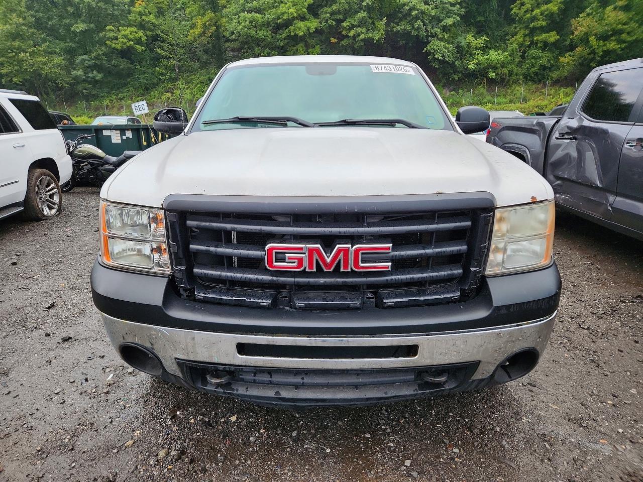2008 Gmc Sierra K1500 White vin: 1GTEK14X08Z270981