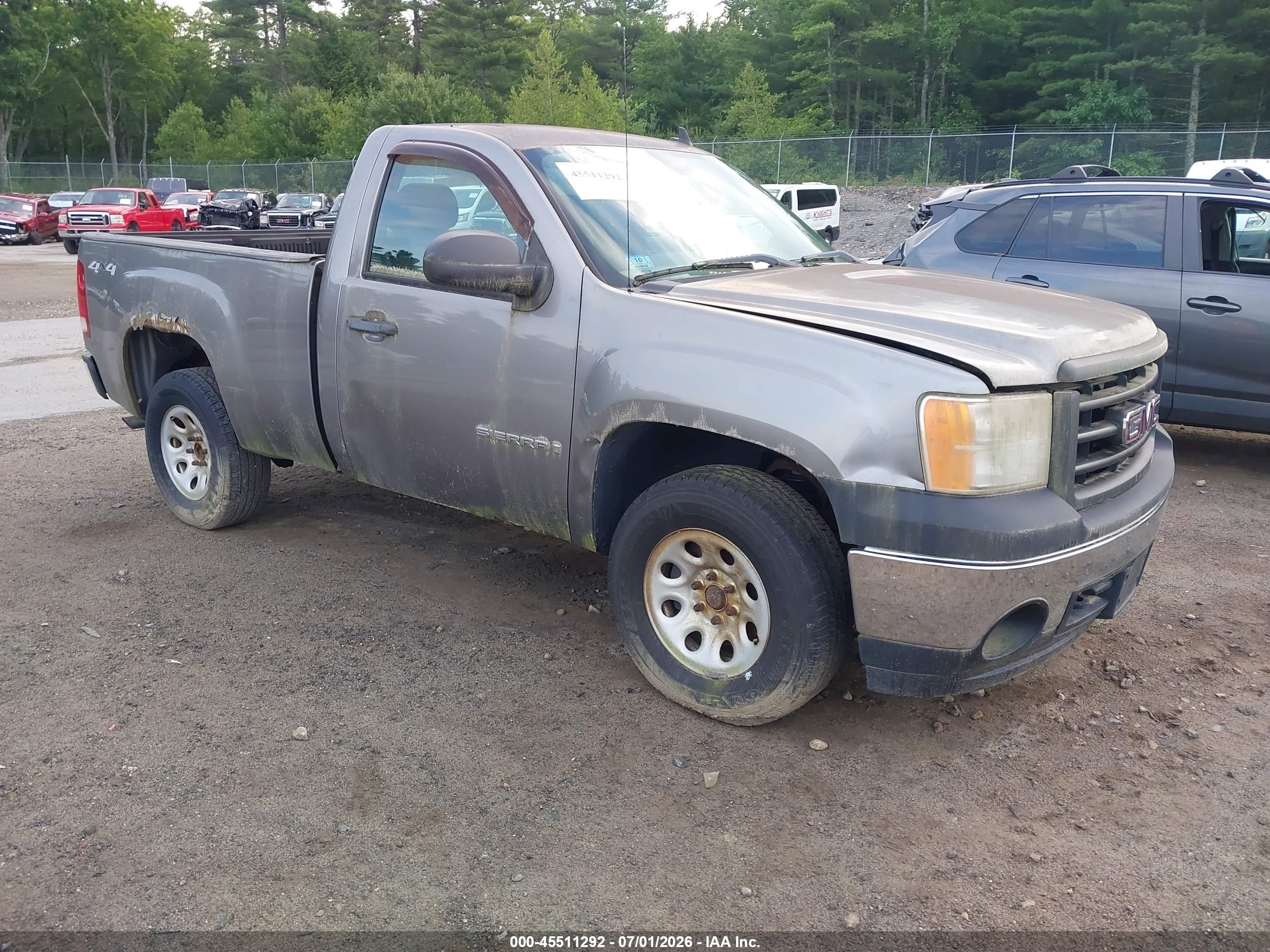 2008 Gmc Sierra 1500 Work Truck Gray vin: 1GTEK14X78Z168965