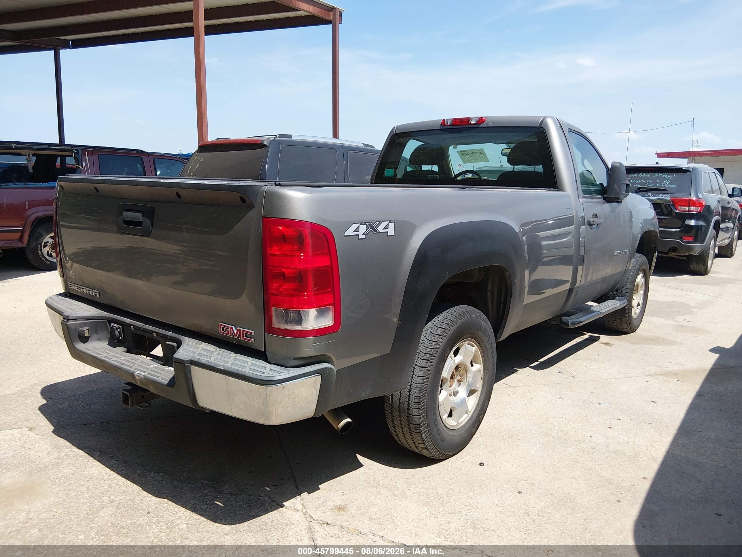 2009 Gmc Sierra 1500 Work Truck Gray vin: 1GTEK14X99Z156687