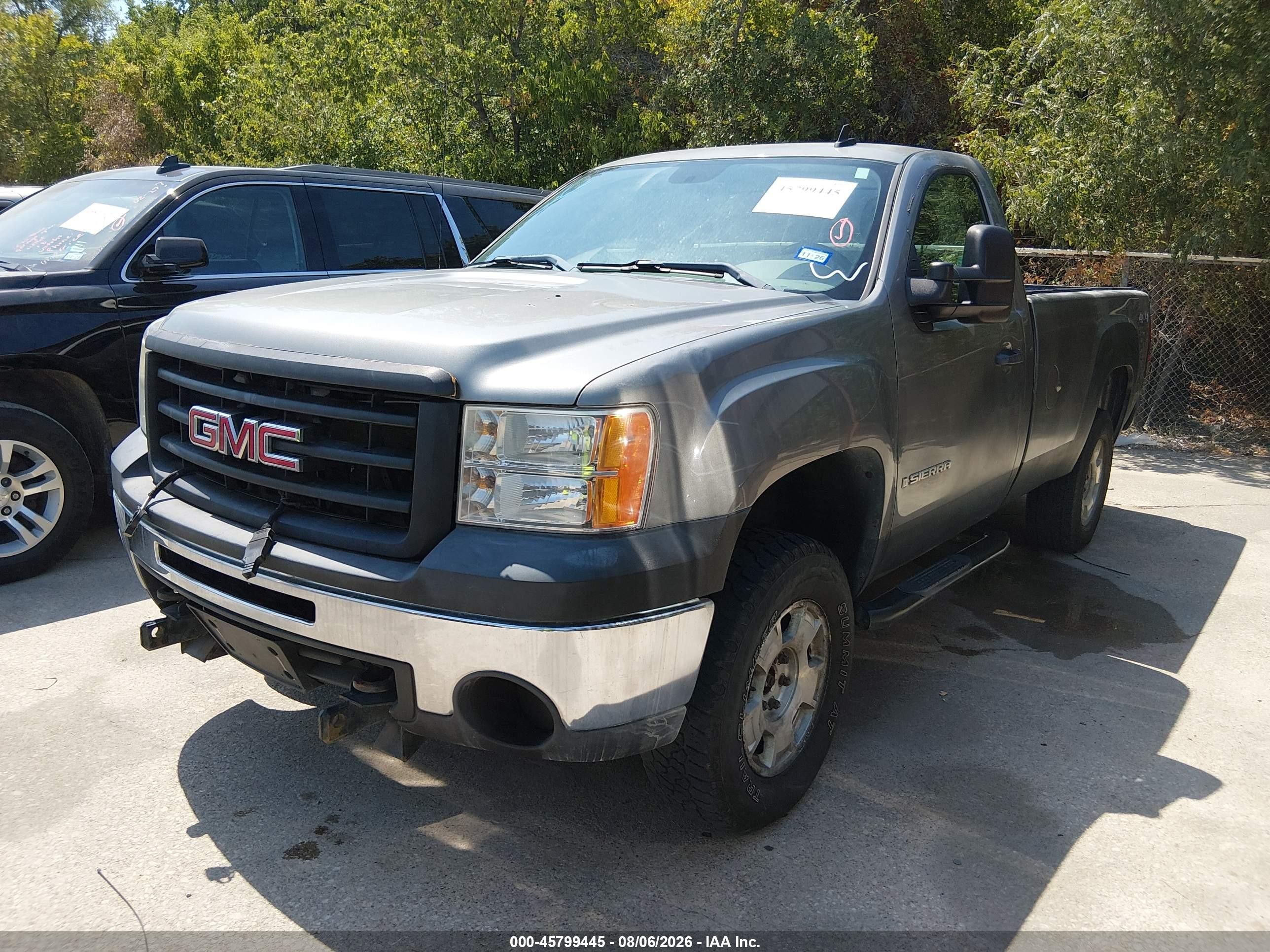2009 Gmc Sierra 1500 Work Truck Gray vin: 1GTEK14X99Z156687
