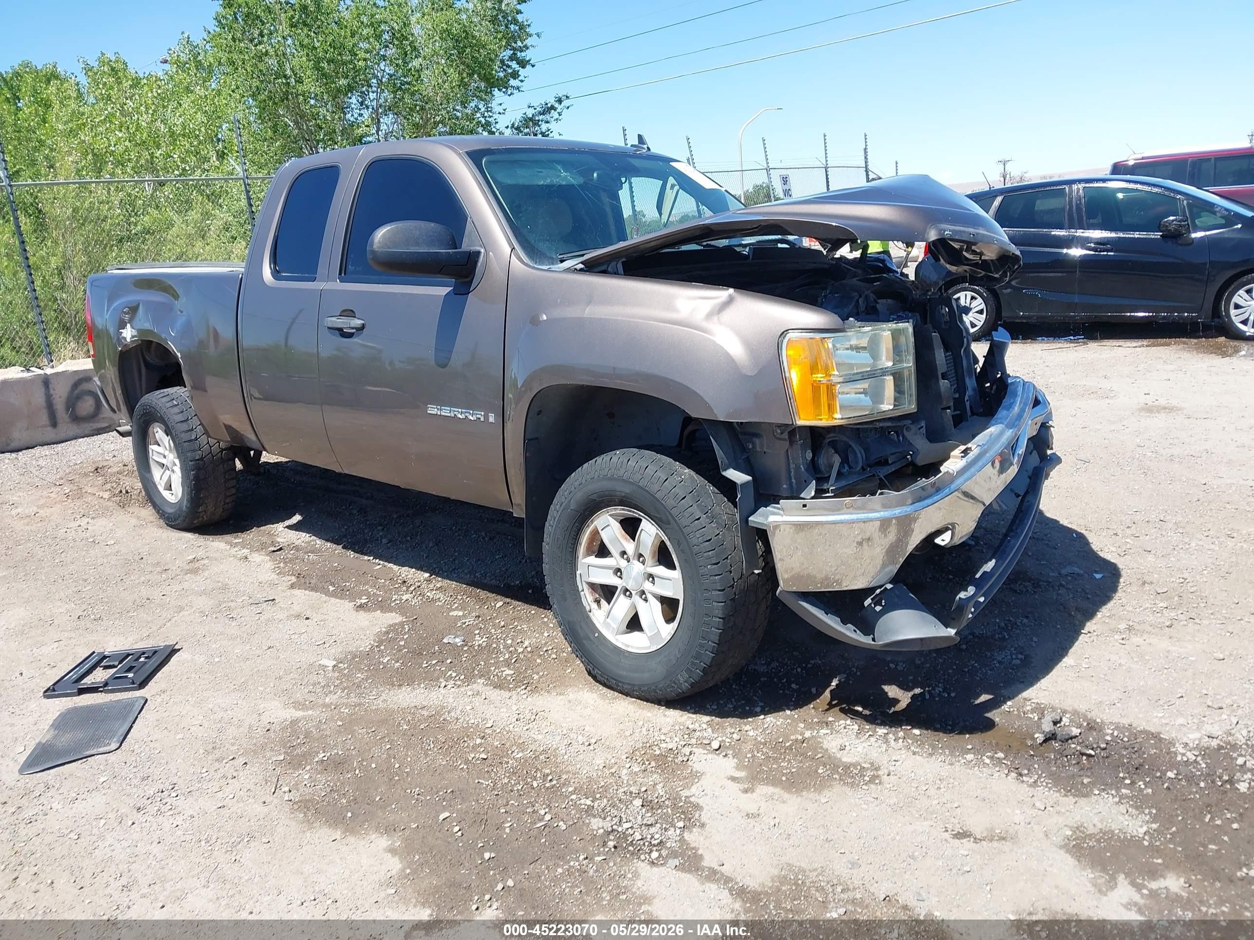 2007 Gmc Sierra 1500 Sle1 Серый vin: 1GTEK19017Z514258