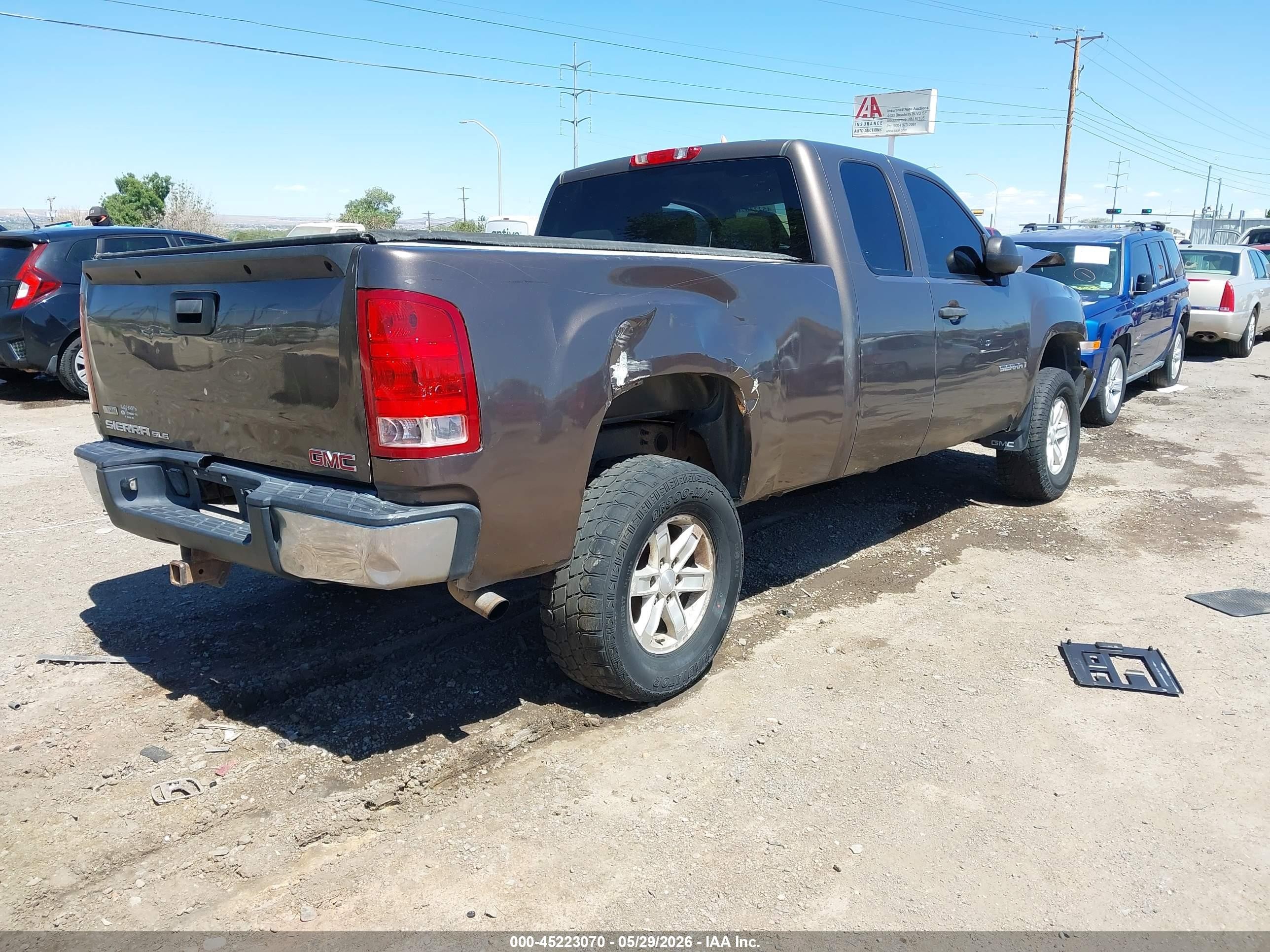 2007 Gmc Sierra 1500 Sle1 Серый vin: 1GTEK19017Z514258