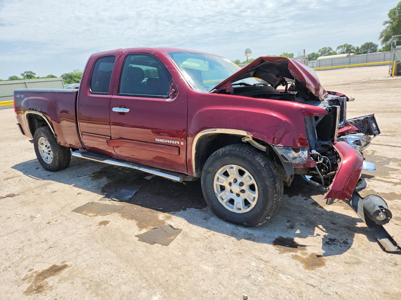2008 Gmc Sierra K1500 Maroon vin: 1GTEK19038Z234617