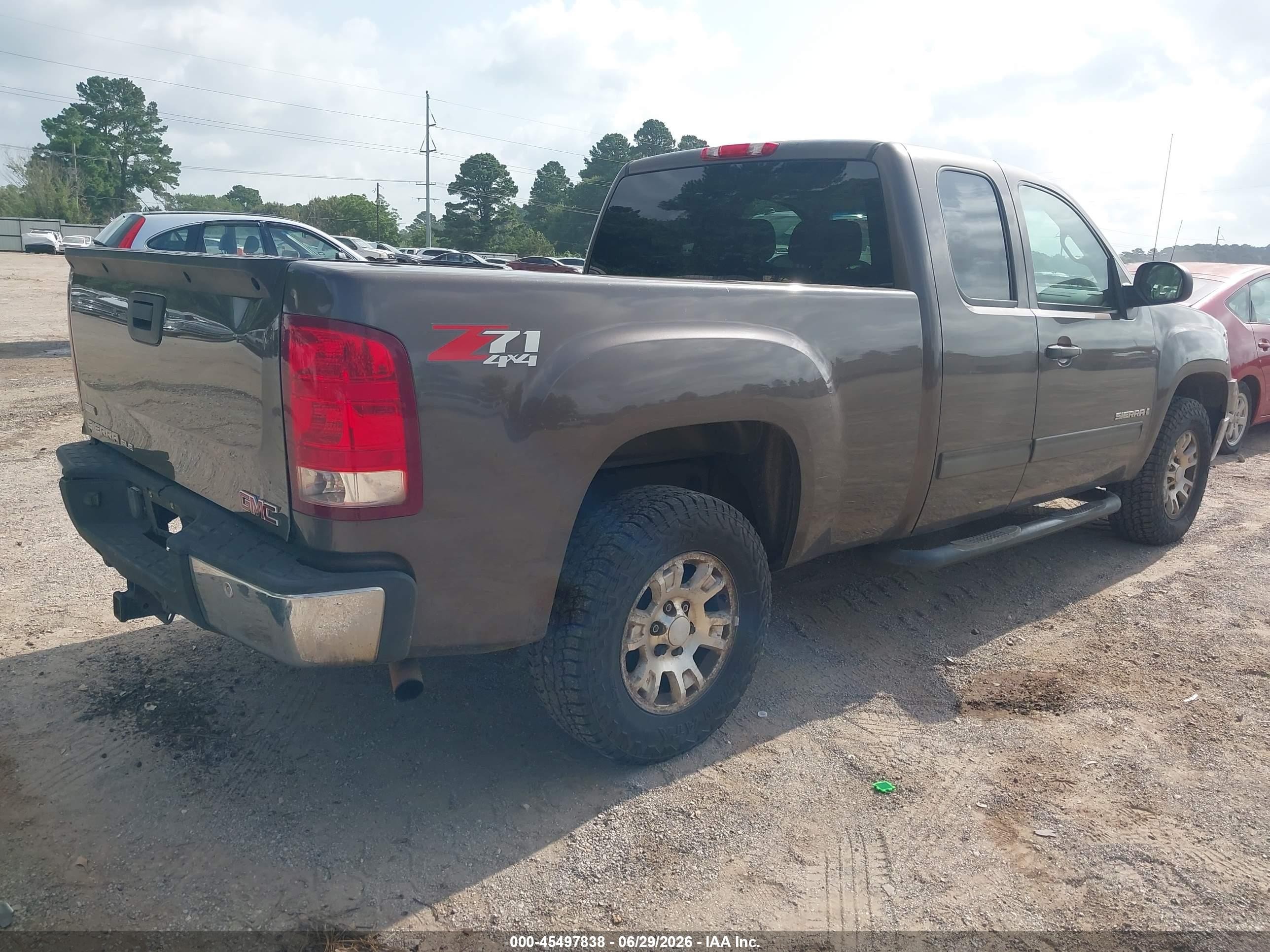 2008 Gmc Sierra 1500 Sle1 Серый vin: 1GTEK19088Z112075