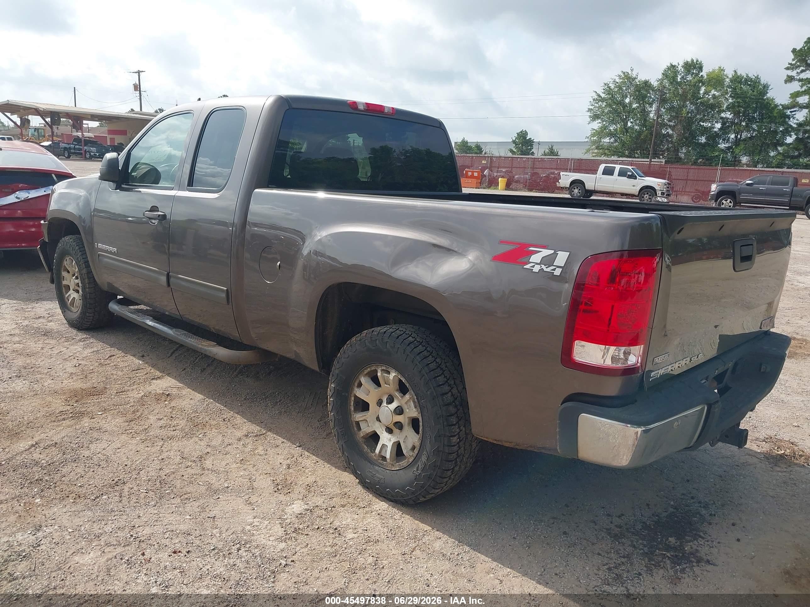 2008 Gmc Sierra 1500 Sle1 Серый vin: 1GTEK19088Z112075