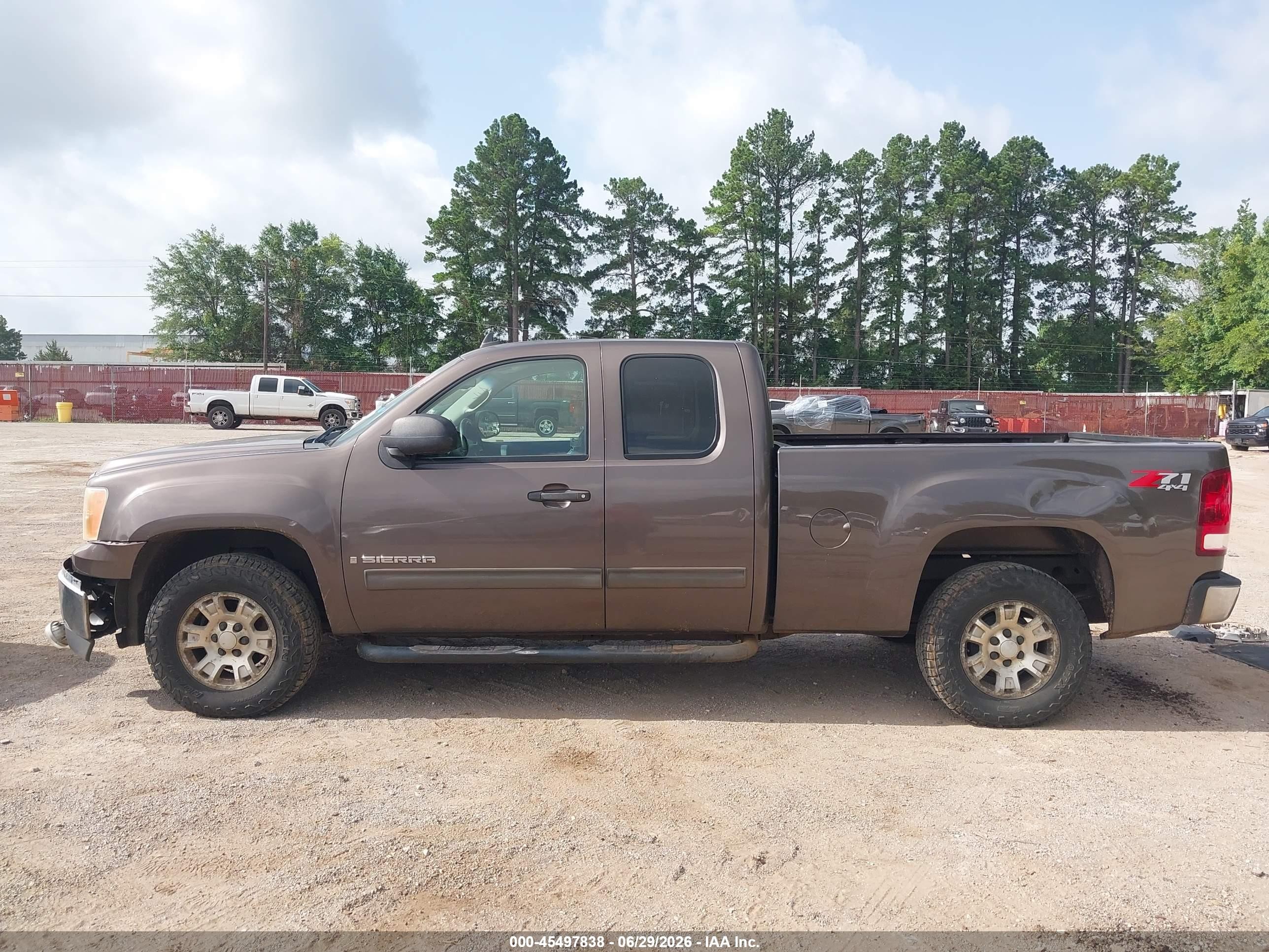 2008 Gmc Sierra 1500 Sle1 Серый vin: 1GTEK19088Z112075