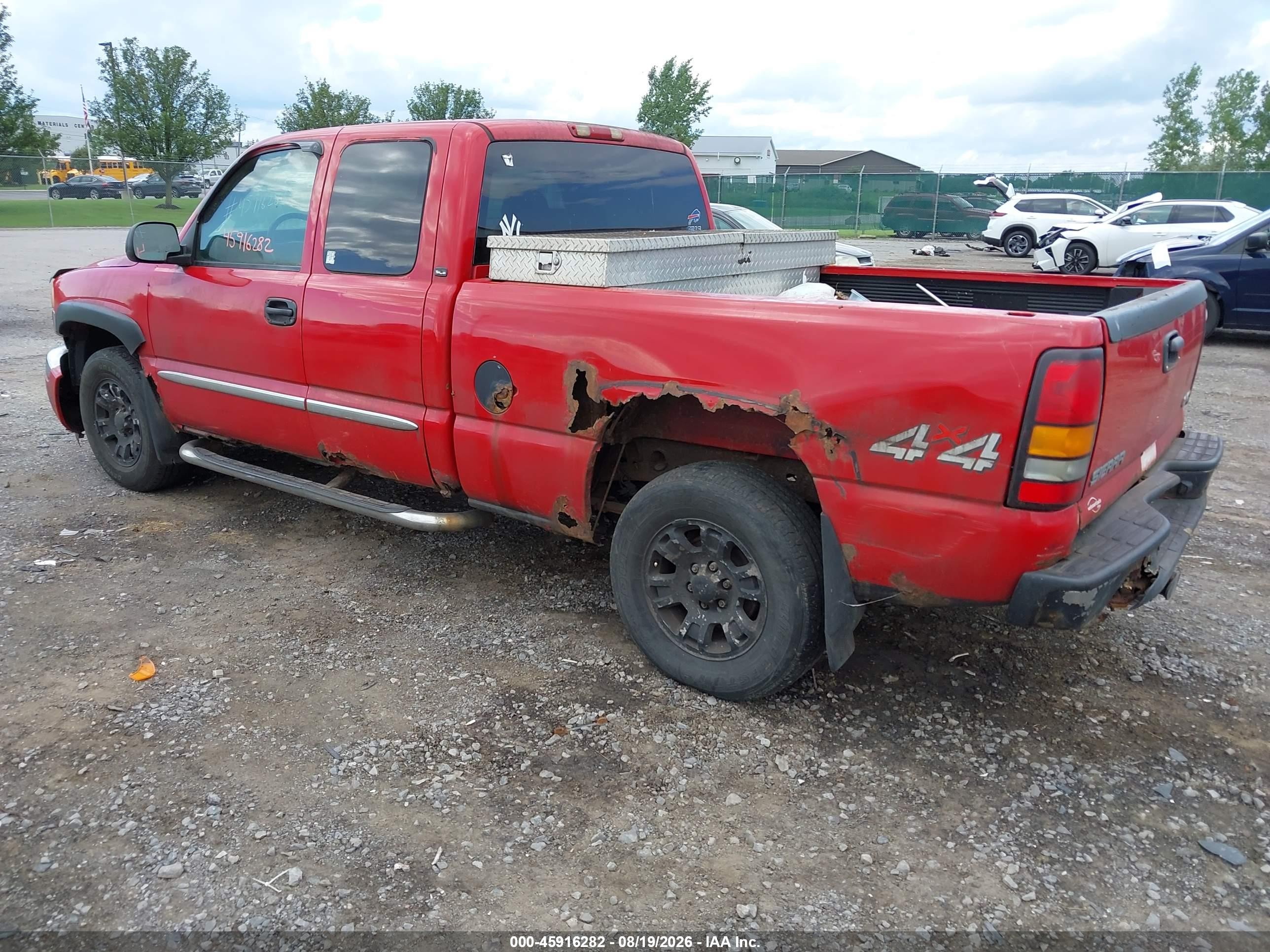 2007 Gmc Sierra 1500 Classic Sle1 Красный vin: 1GTEK19B27E184834