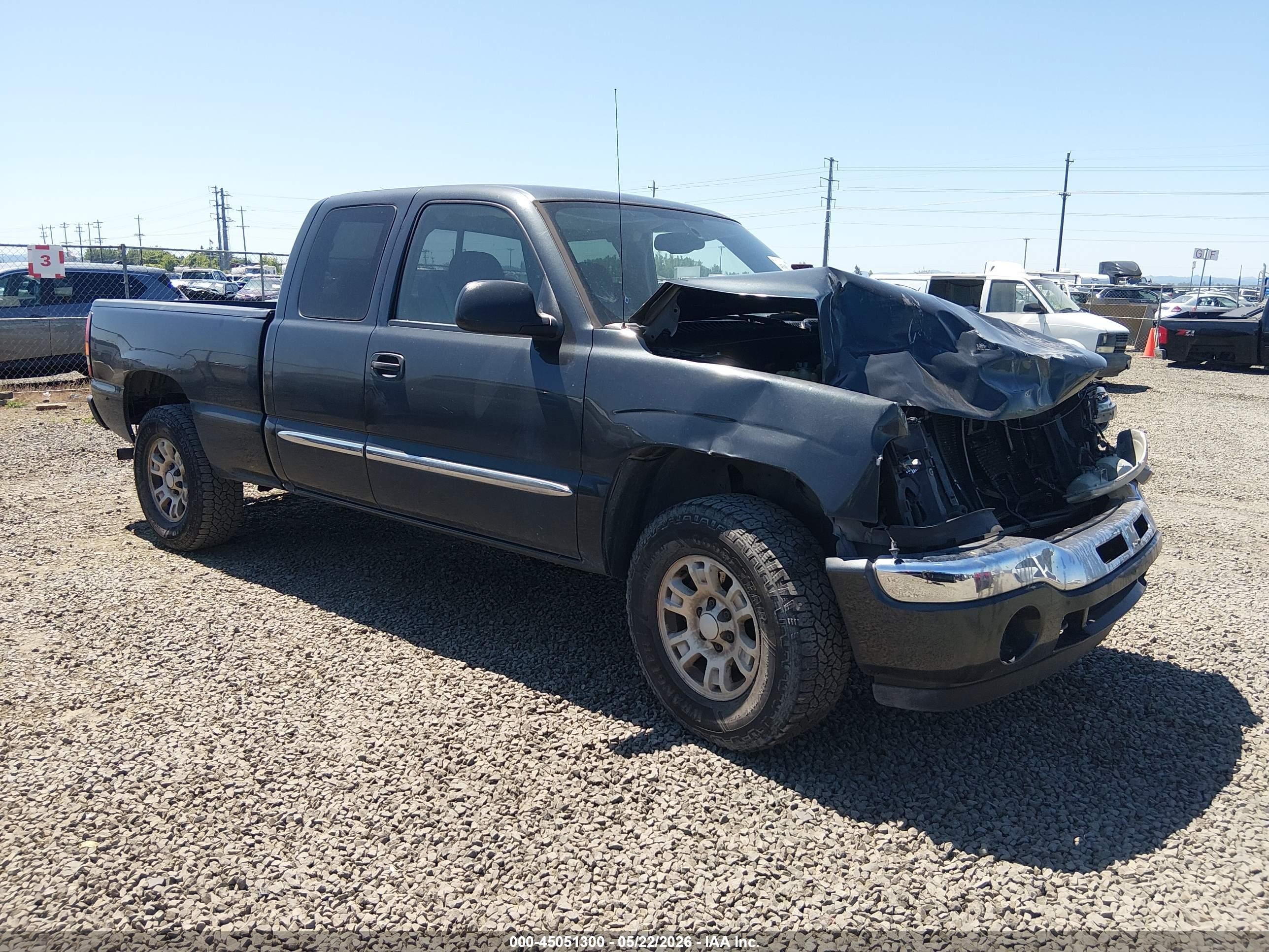 2005 Gmc Sierra 1500 Sle Серый vin: 1GTEK19B55Z187006