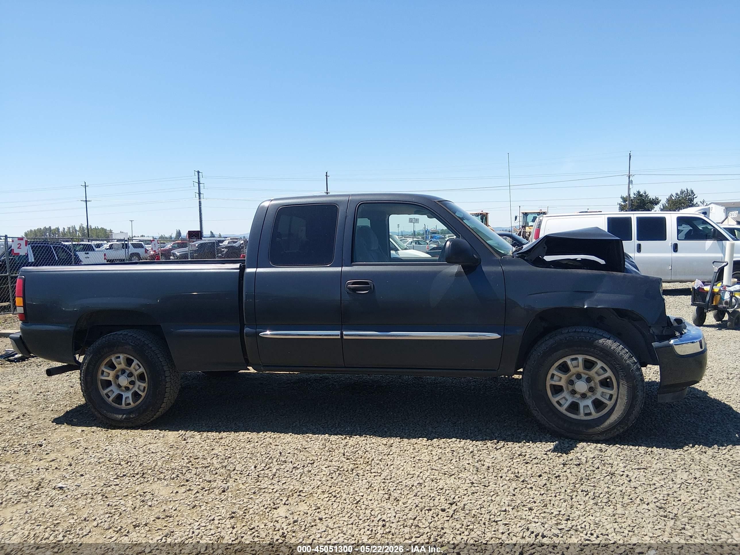 2005 Gmc Sierra 1500 Sle Gray vin: 1GTEK19B55Z187006