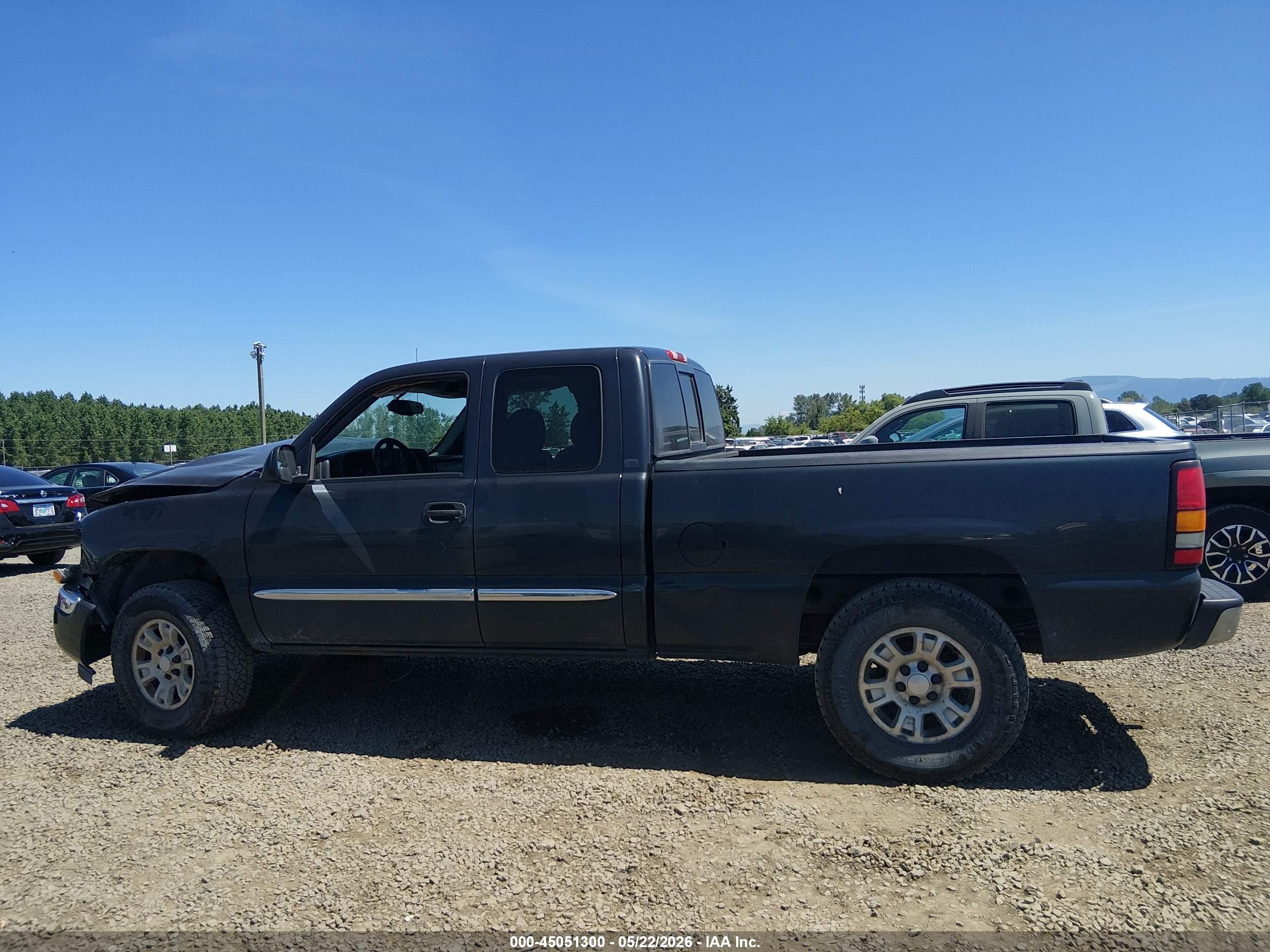 2005 Gmc Sierra 1500 Sle Gray vin: 1GTEK19B55Z187006