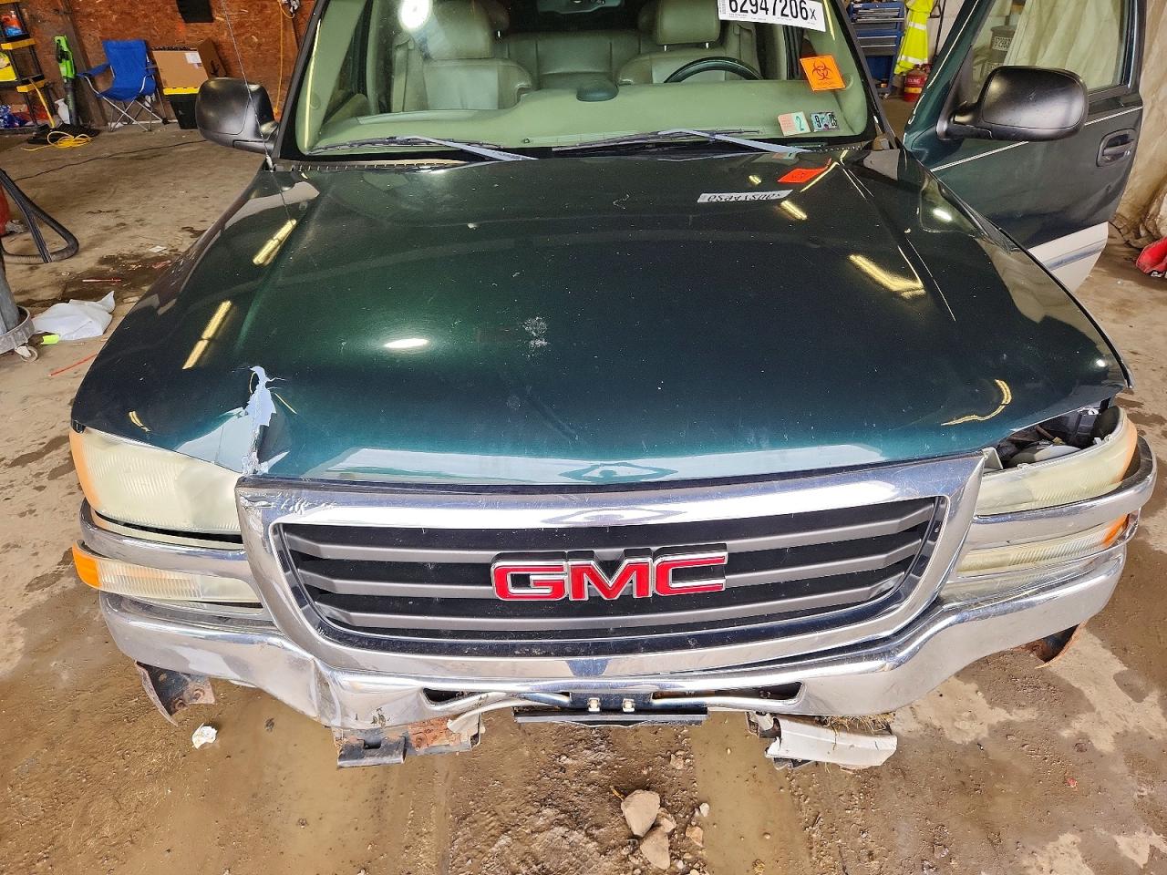 2005 Gmc New Sierra K1500 Green vin: 1GTEK19B65Z264935