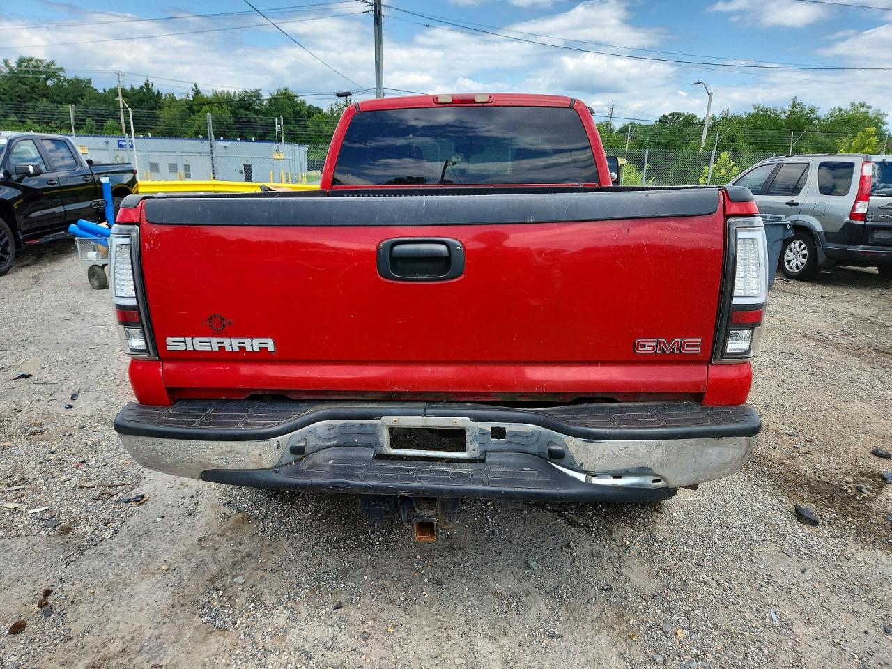 2006 Gmc New Sierra K1500 Red vin: 1GTEK19B66Z232875
