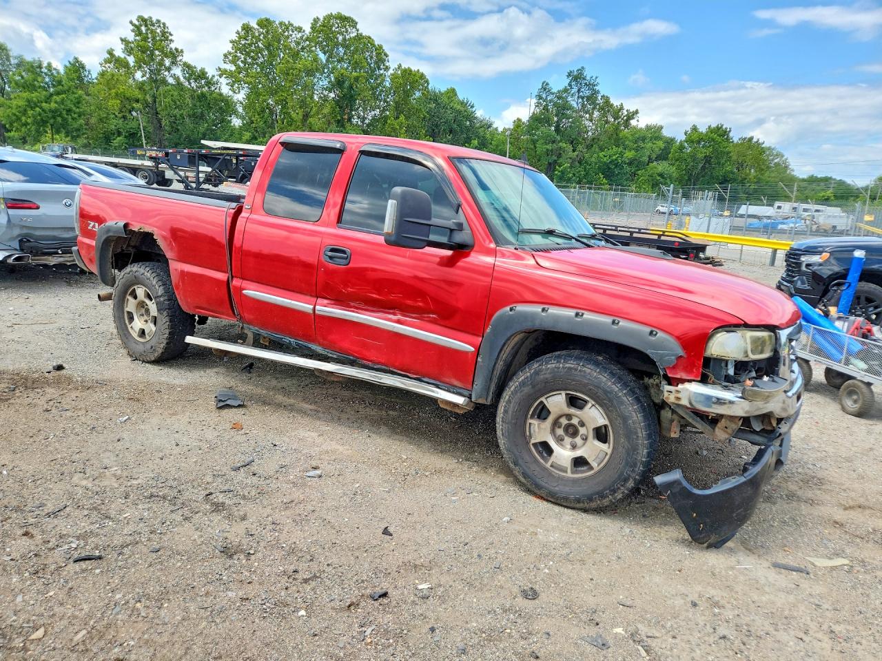 2006 Gmc New Sierra K1500 Red vin: 1GTEK19B66Z232875