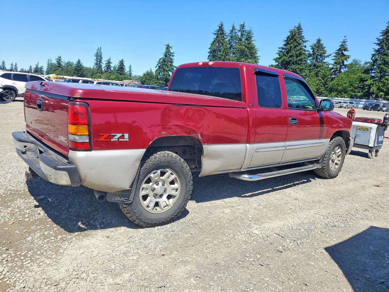 2005 Gmc New Sierra K1500 Burgundy vin: 1GTEK19B95Z270633