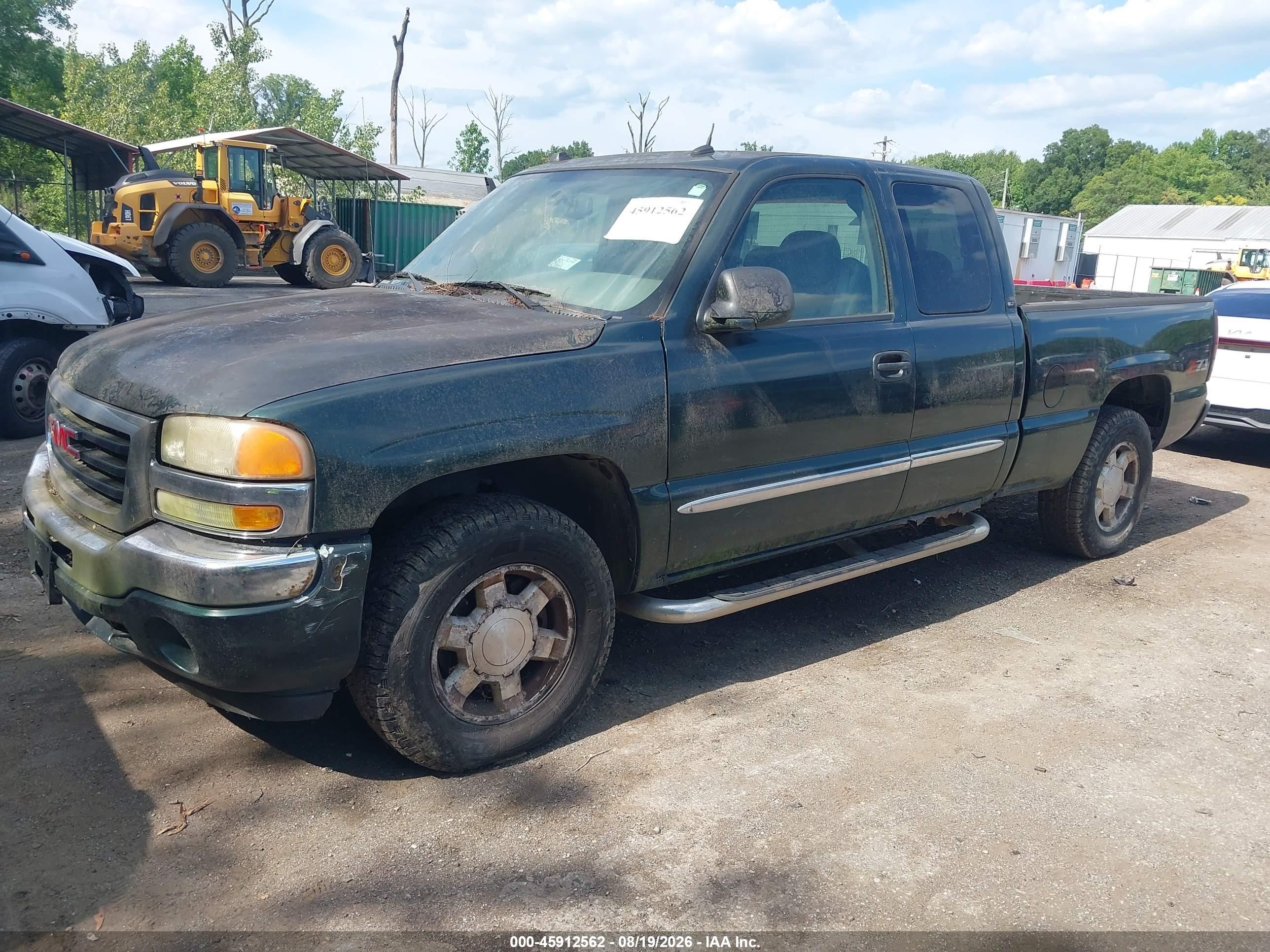 2005 Gmc Sierra 1500 Slt Green vin: 1GTEK19BX5E341832
