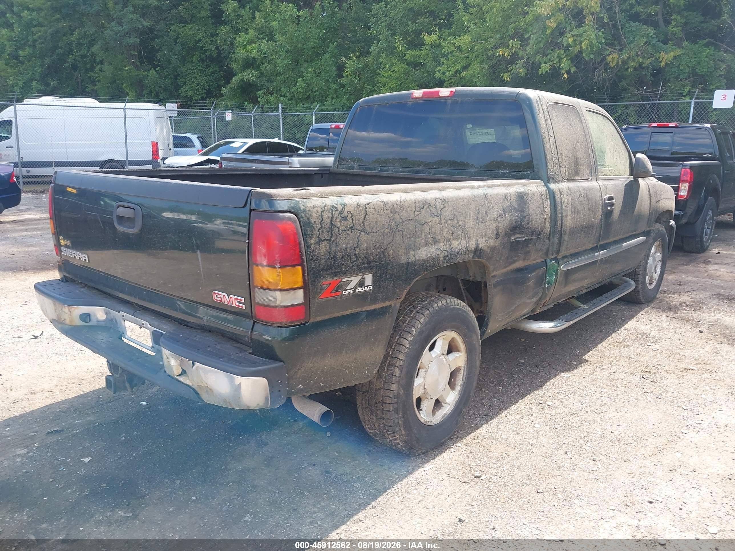 2005 Gmc Sierra 1500 Slt Green vin: 1GTEK19BX5E341832