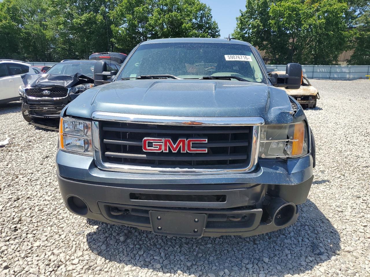 2009 Gmc Sierra K1500 Blue vin: 1GTEK19C29Z280421