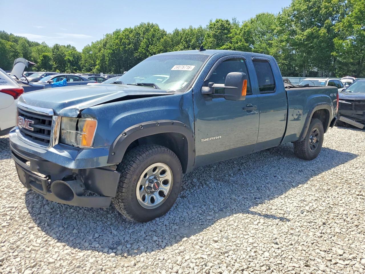2009 Gmc Sierra K1500 Blue vin: 1GTEK19C29Z280421