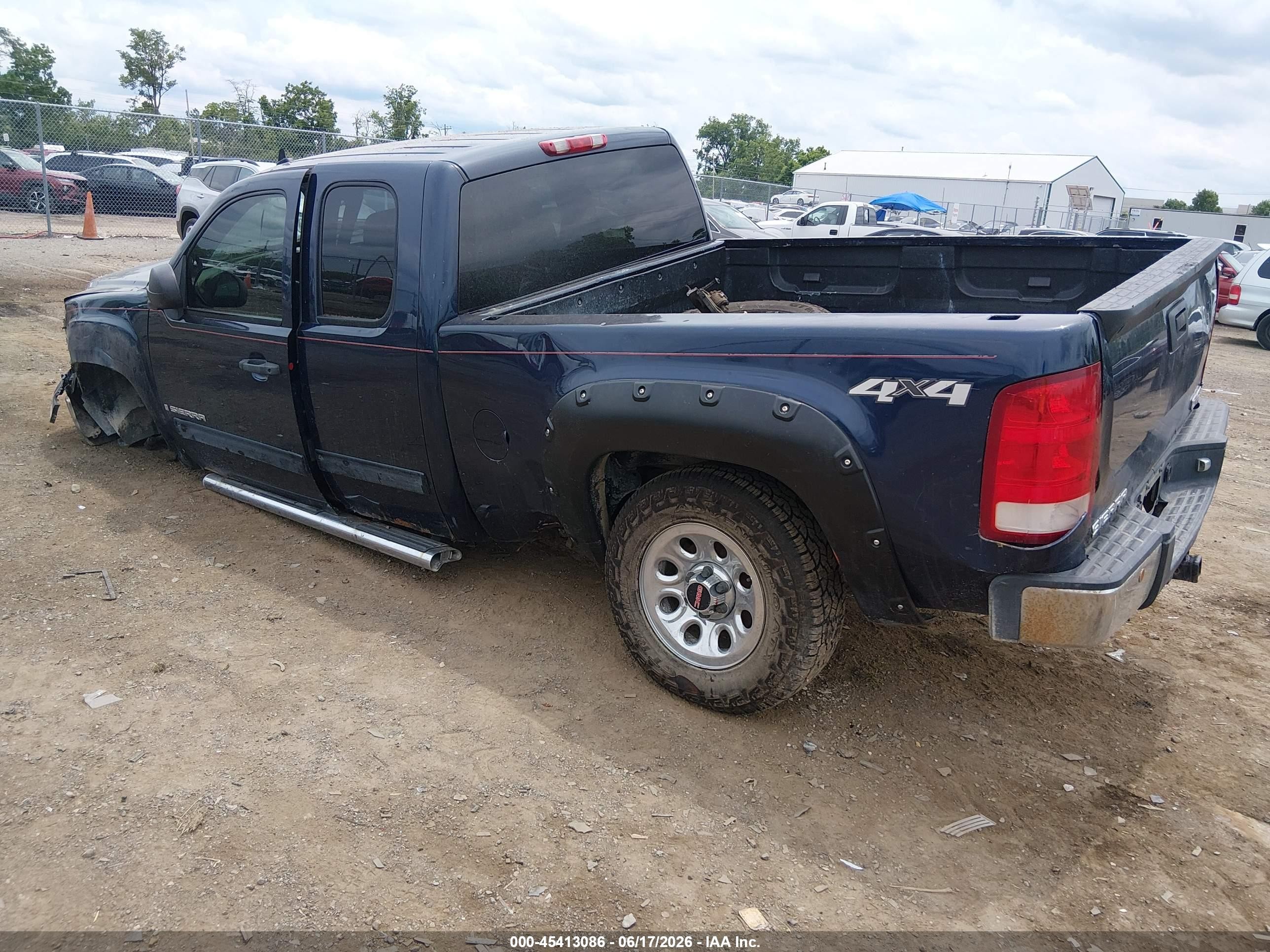 2009 Gmc Sierra 1500 Sl/work Truck Dark Blue vin: 1GTEK19C39Z107779