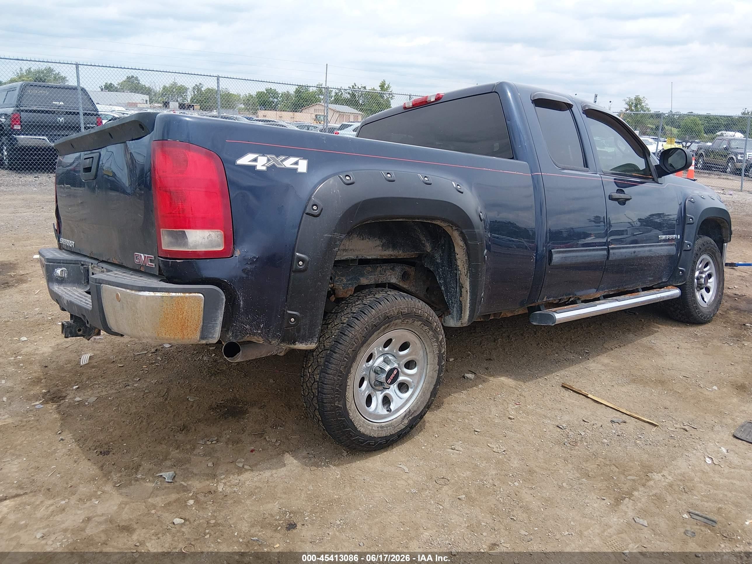 2009 Gmc Sierra 1500 Sl/work Truck Dark Blue vin: 1GTEK19C39Z107779