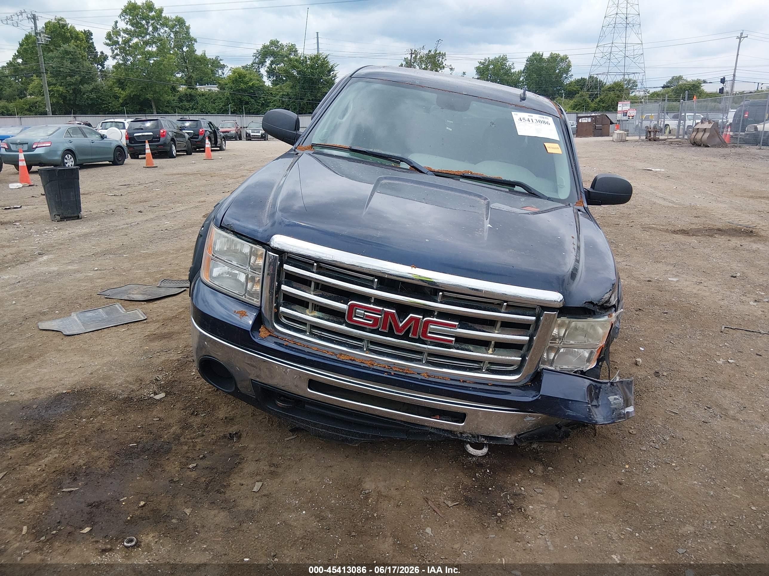 2009 Gmc Sierra 1500 Sl/work Truck Dark Blue vin: 1GTEK19C39Z107779