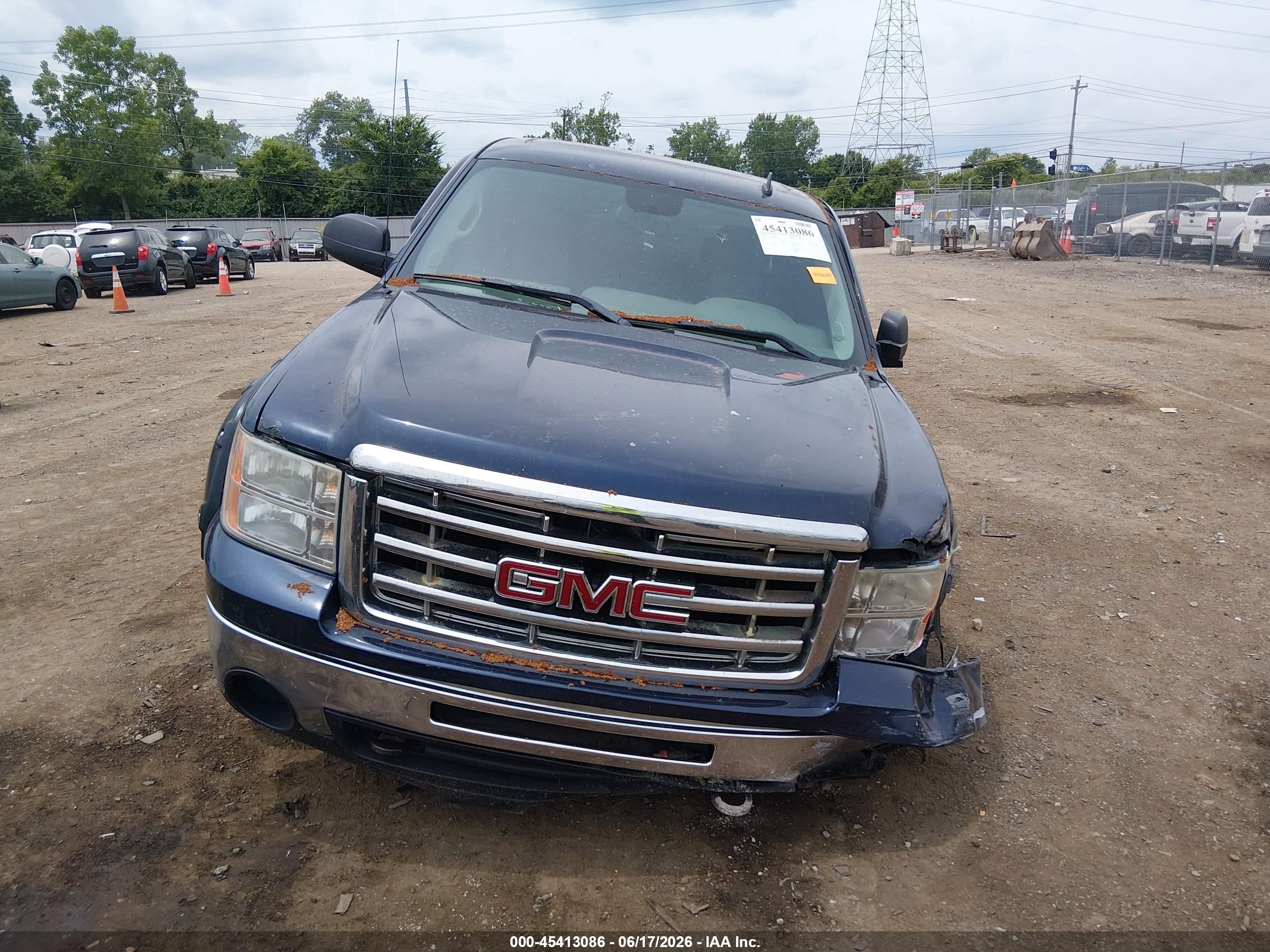 2009 Gmc Sierra 1500 Sl/work Truck Dark Blue vin: 1GTEK19C39Z107779