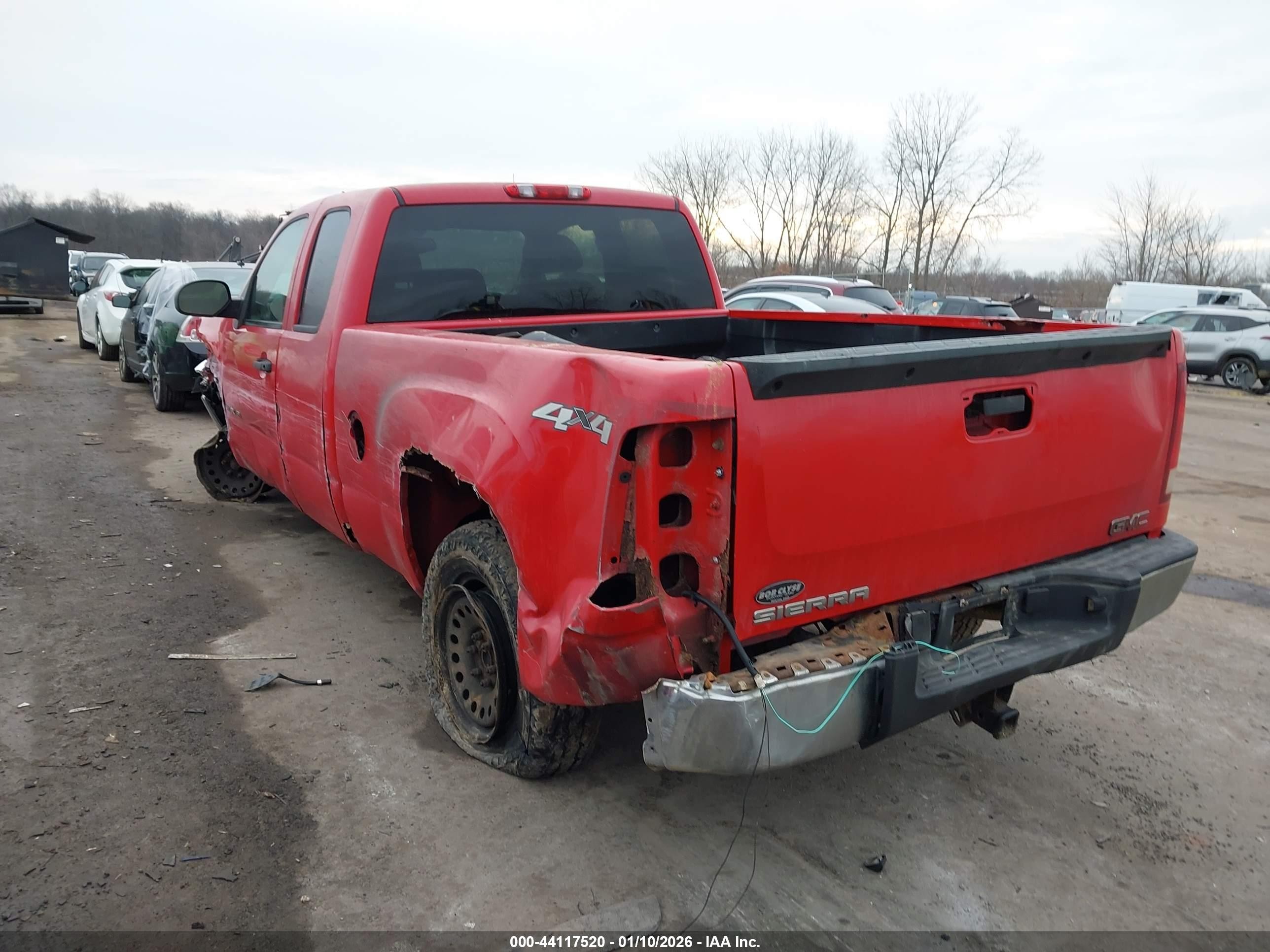 2007 Gmc Sierra 1500 Work Truck Red vin: 1GTEK19C67Z648922