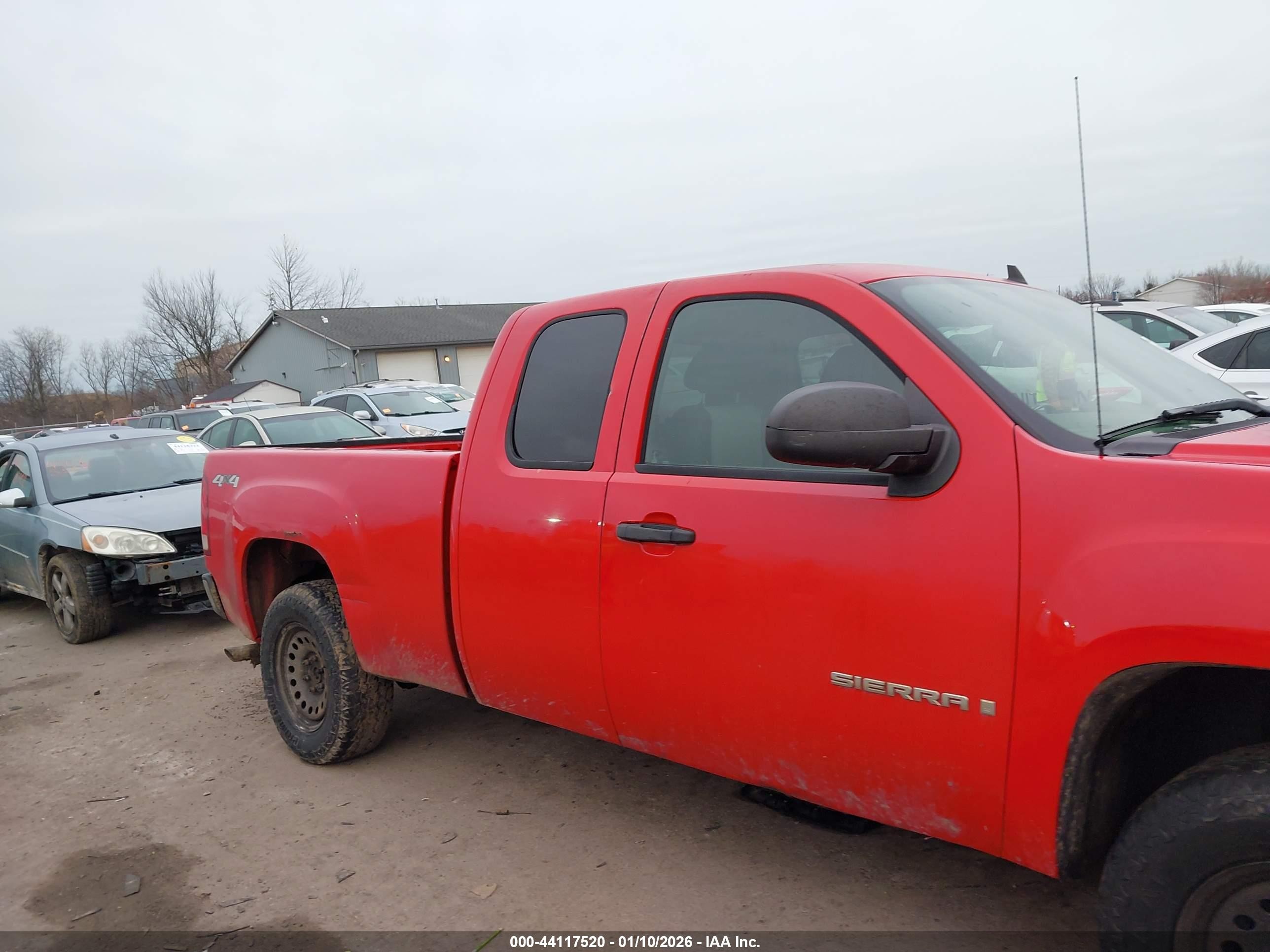 2007 Gmc Sierra 1500 Work Truck Red vin: 1GTEK19C67Z648922