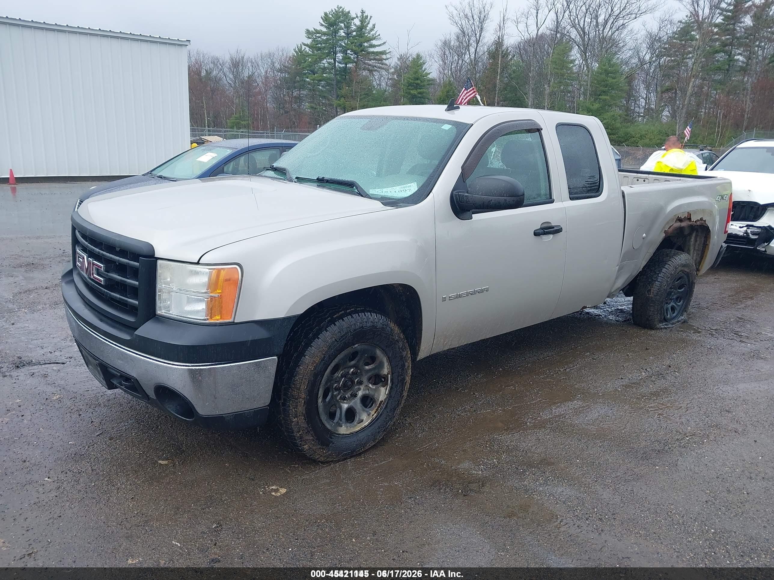 2008 Gmc Sierra 1500 Work Truck Gray vin: 1GTEK19C98E173274