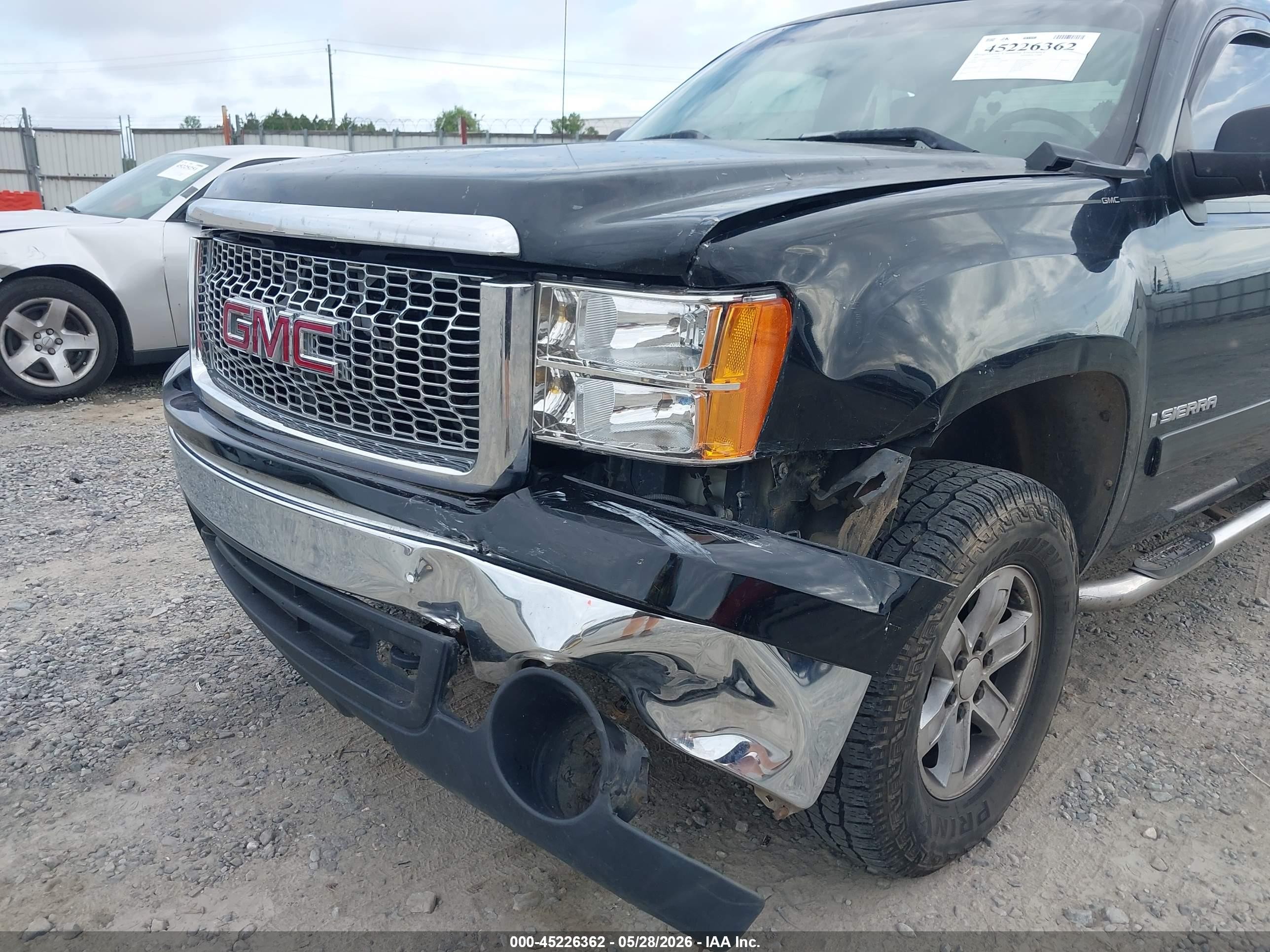 2007 Gmc Sierra 1500 Sle1 Black vin: 1GTEK19J37Z588046