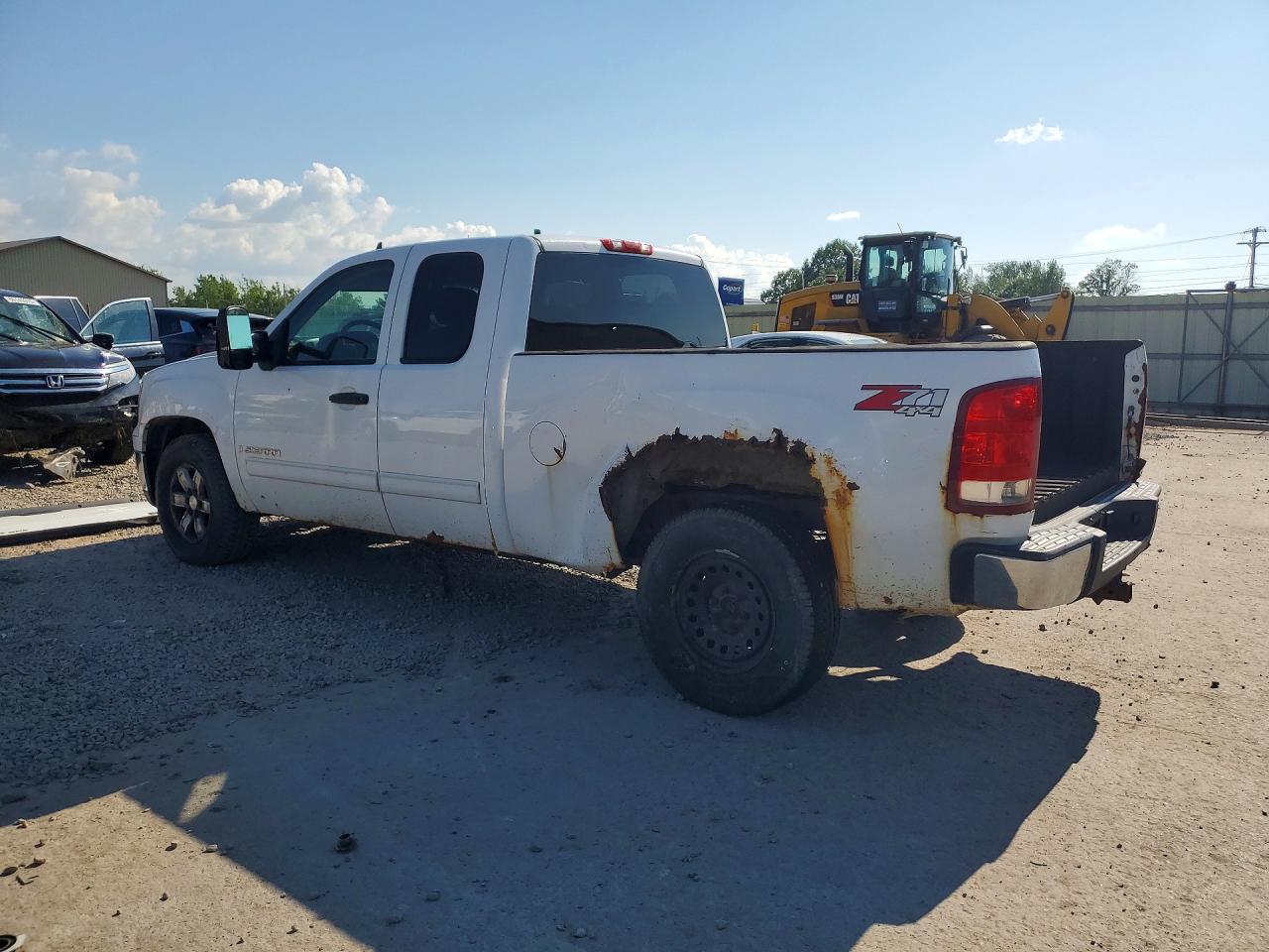 2008 Gmc Sierra K1500 White vin: 1GTEK19J38Z165095