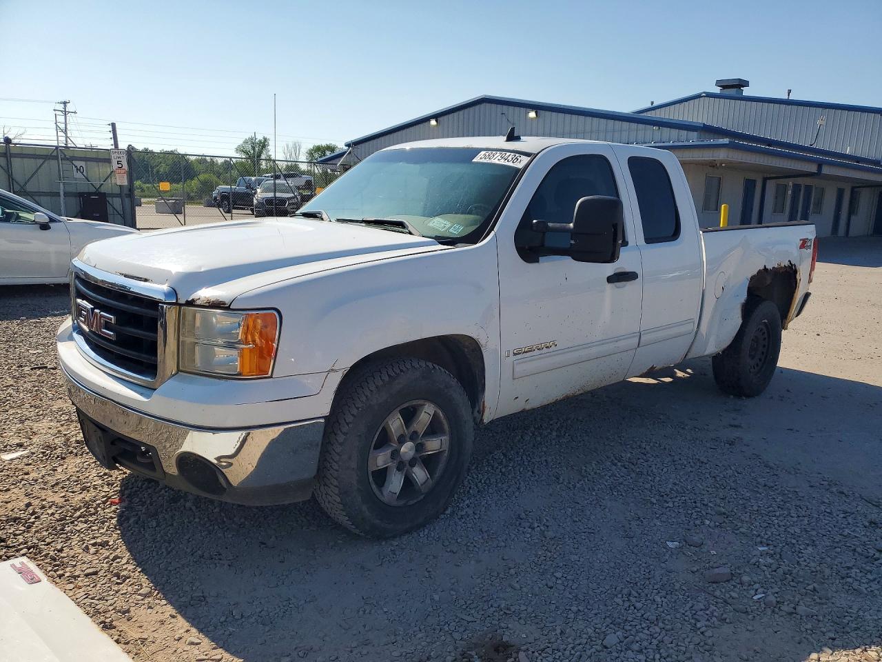 2008 Gmc Sierra K1500 White vin: 1GTEK19J38Z165095