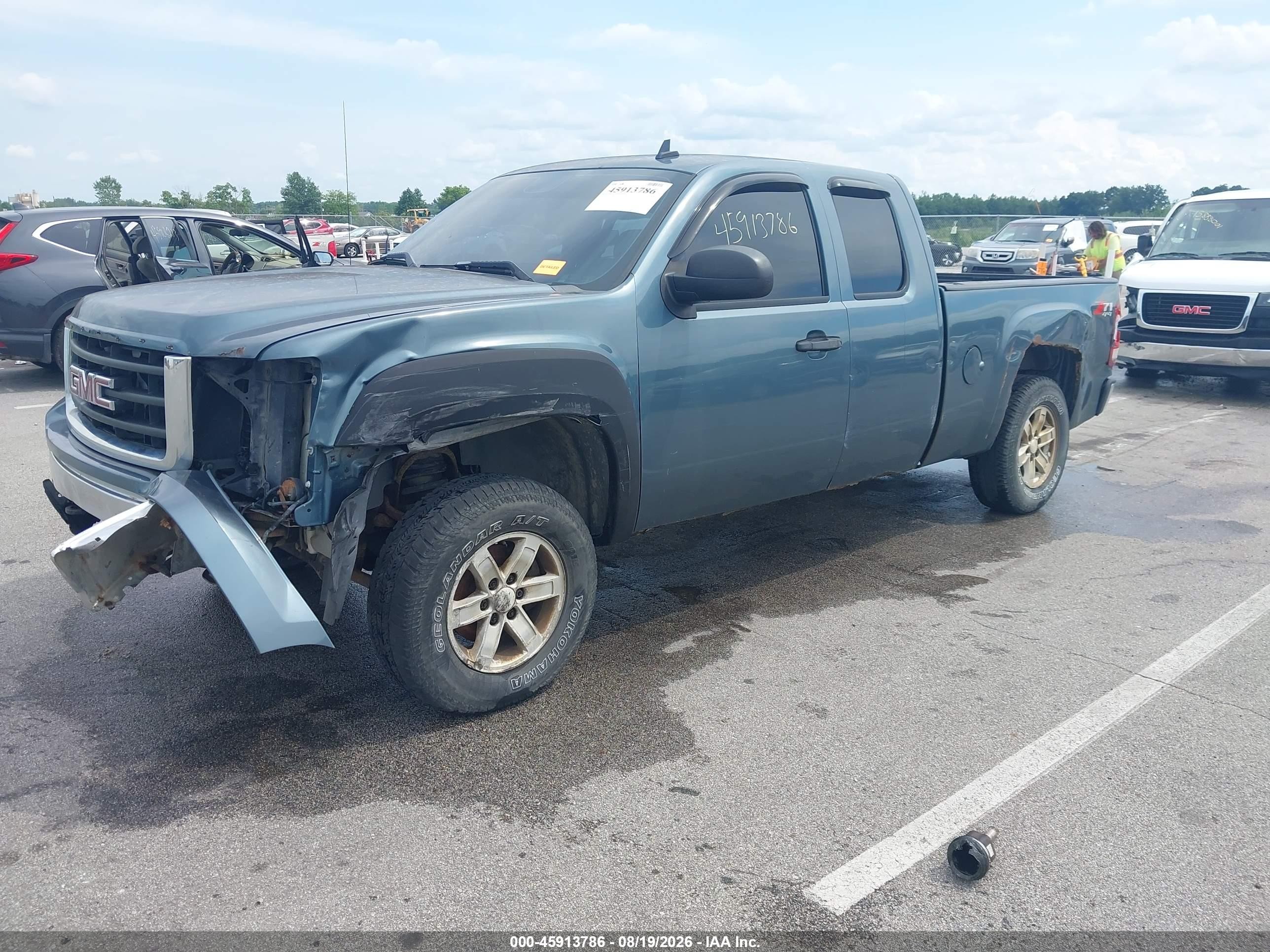 2007 Gmc Sierra 1500 Sle1/sle2/slt/work Truck Синий vin: 1GTEK19J47E510950