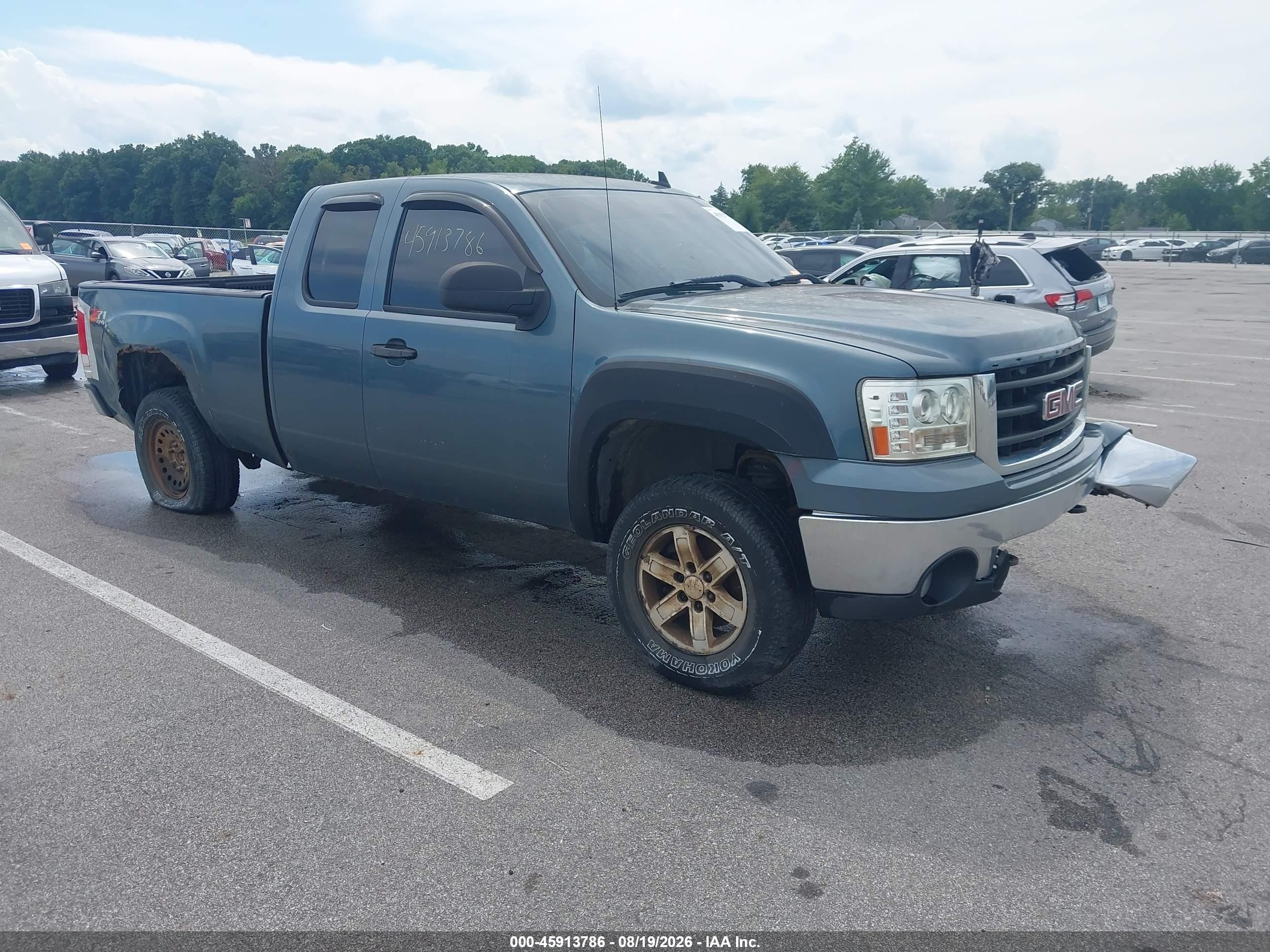 2007 Gmc Sierra 1500 Sle1/sle2/slt/work Truck Синий vin: 1GTEK19J47E510950