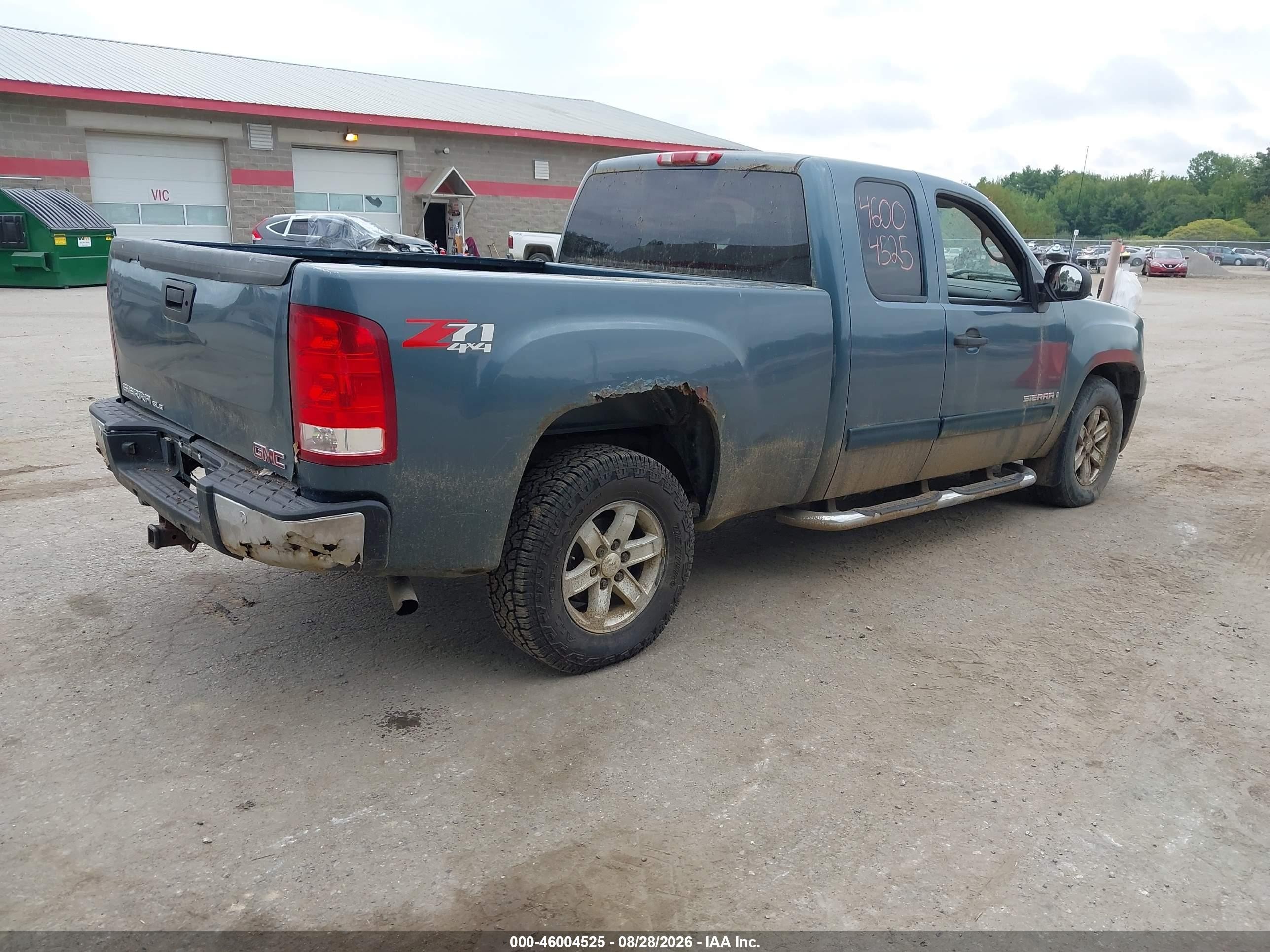 2007 Gmc Sierra 1500 Sle1 Blue vin: 1GTEK19J47Z504672