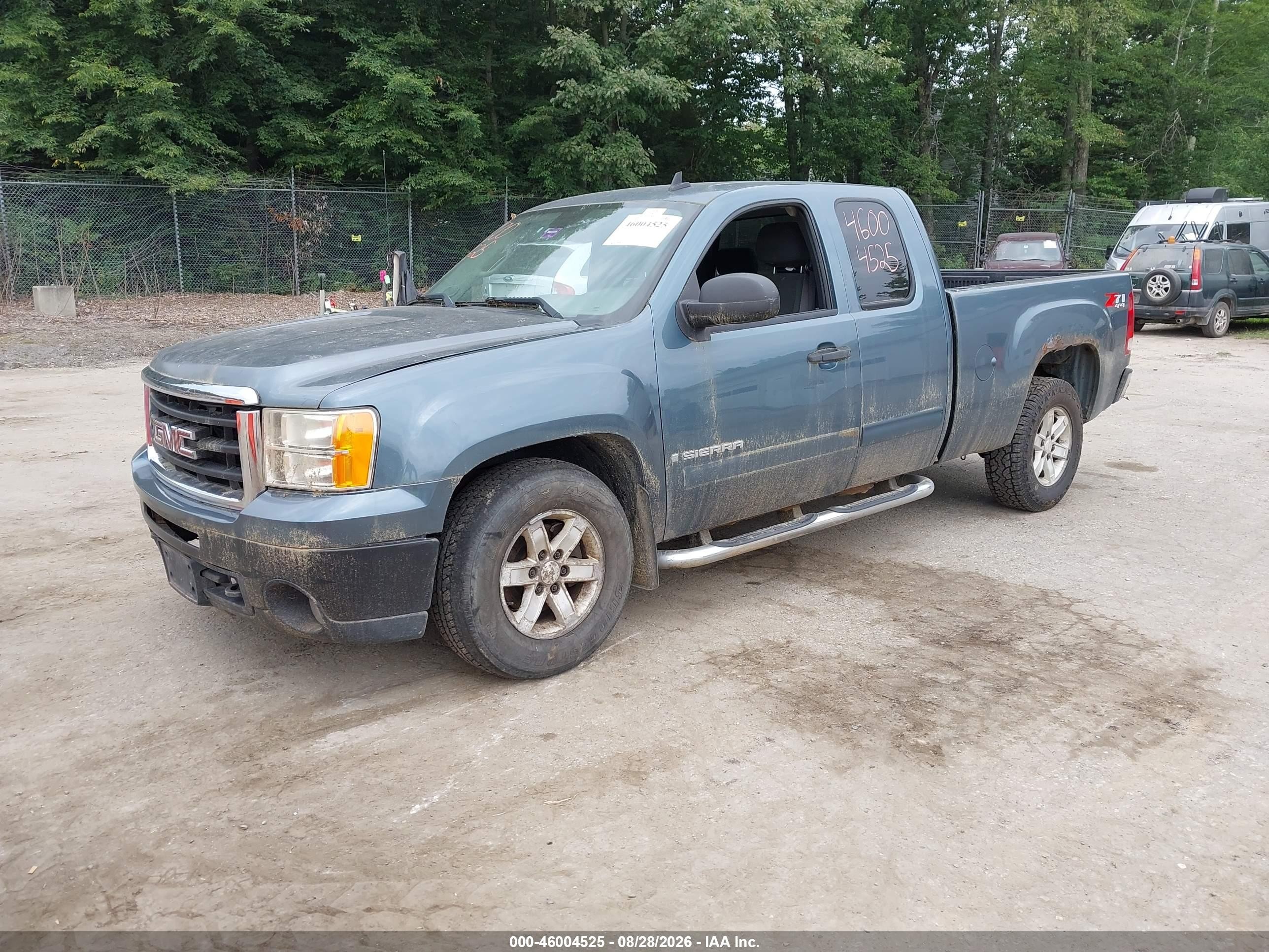 2007 Gmc Sierra 1500 Sle1 Blue vin: 1GTEK19J47Z504672