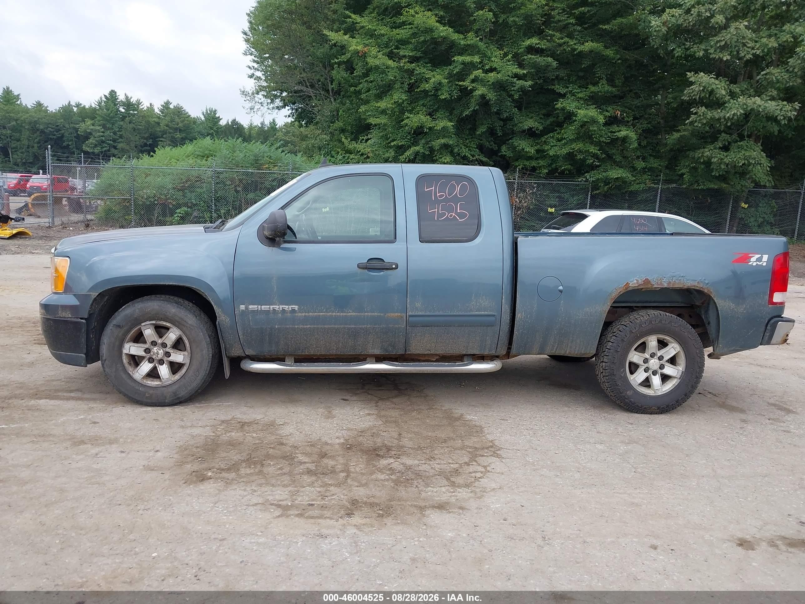 2007 Gmc Sierra 1500 Sle1 Blue vin: 1GTEK19J47Z504672