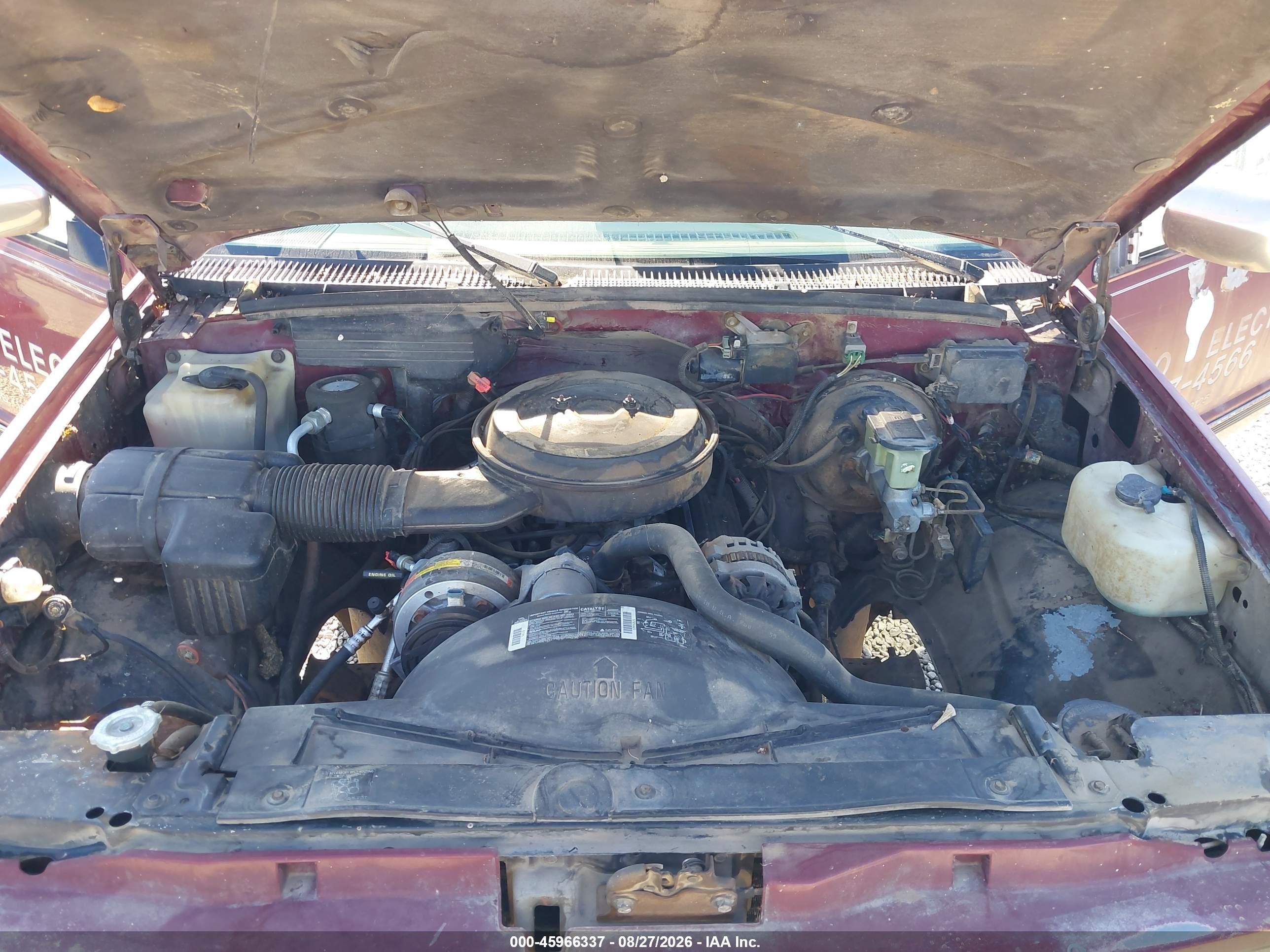 1994 Gmc Sierra K1500 Red vin: 1GTEK19K8RE559189