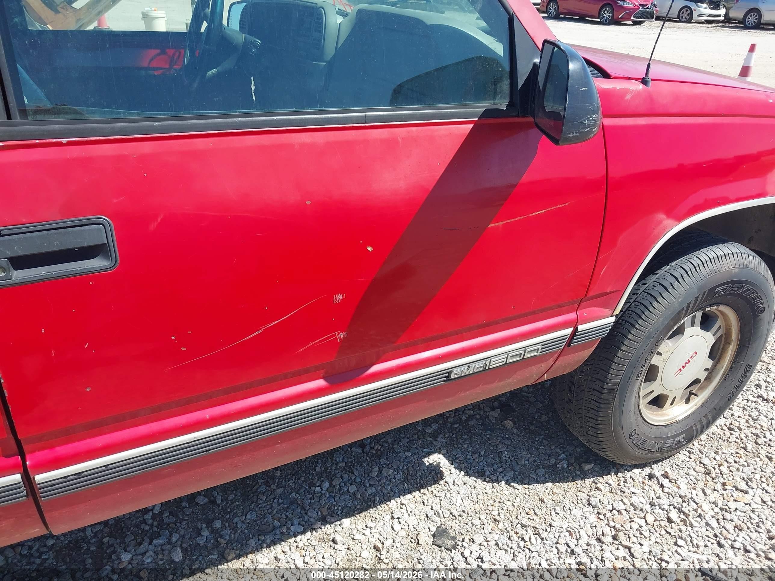 1998 Gmc Sierra 1500 Sl Wideside Red vin: 1GTEK19R7WR505870