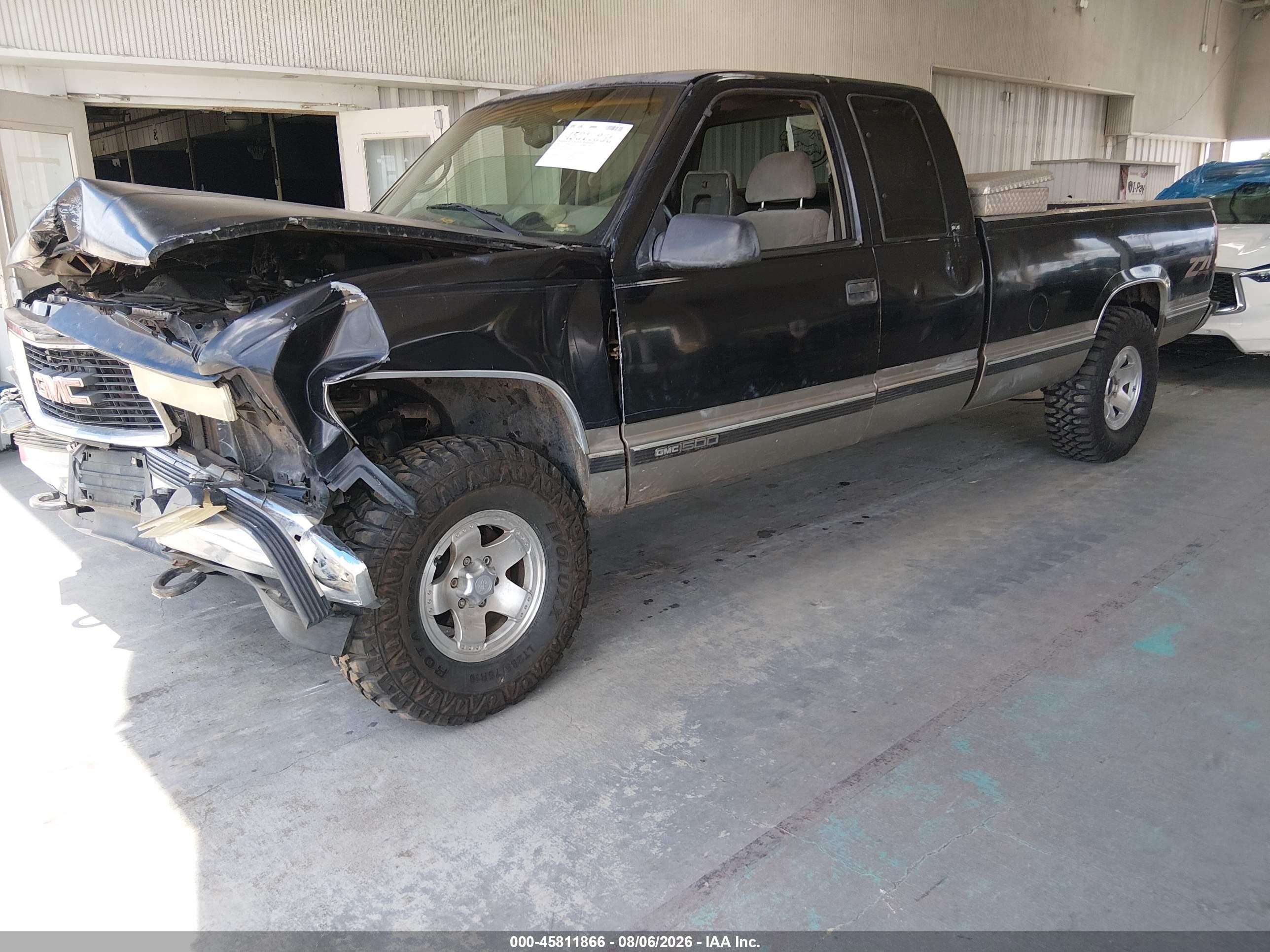 1998 Gmc Sierra 1500 Sl Wideside Черный vin: 1GTEK19R8WE557337