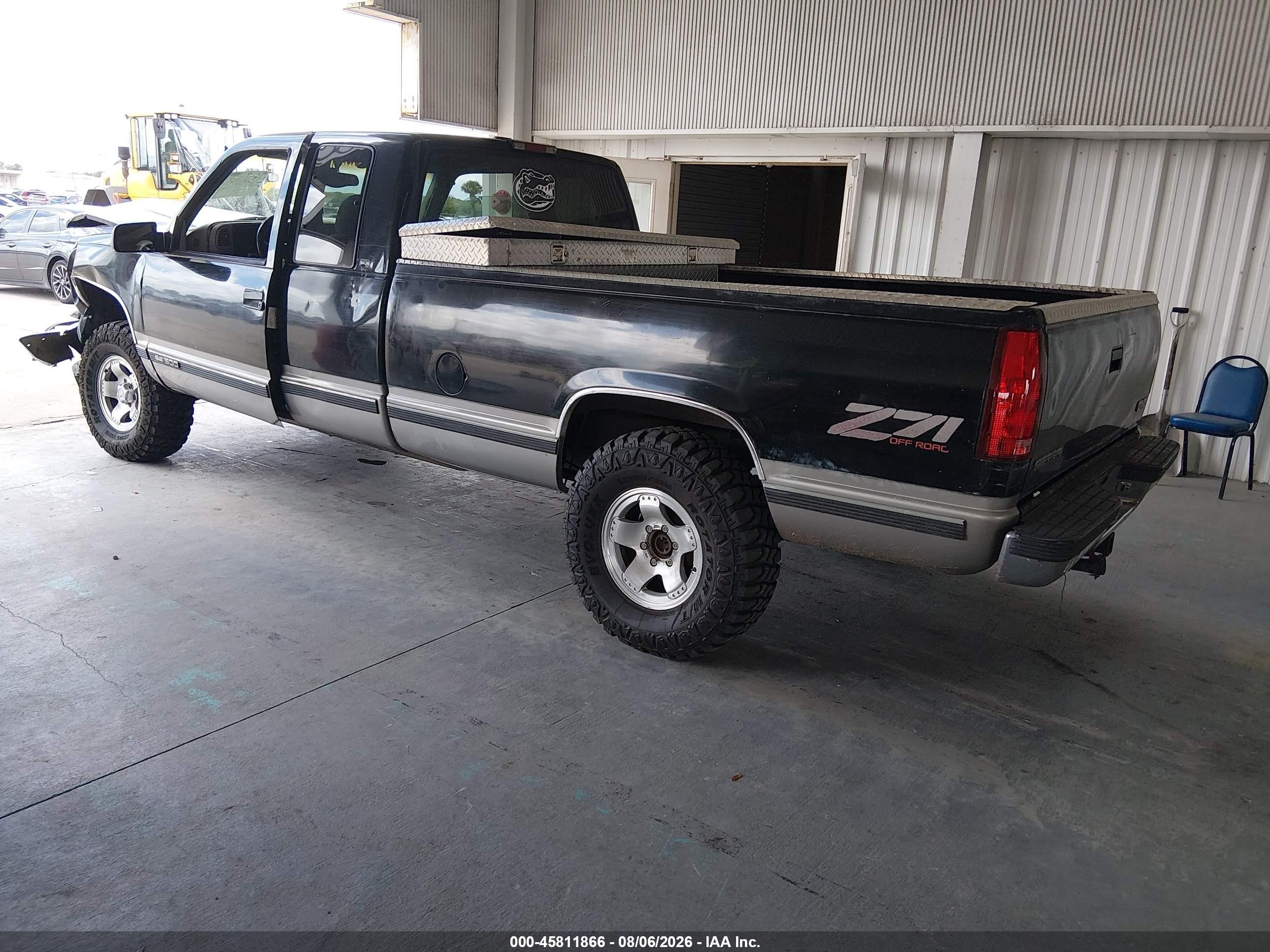 1998 Gmc Sierra 1500 Sl Wideside Черный vin: 1GTEK19R8WE557337