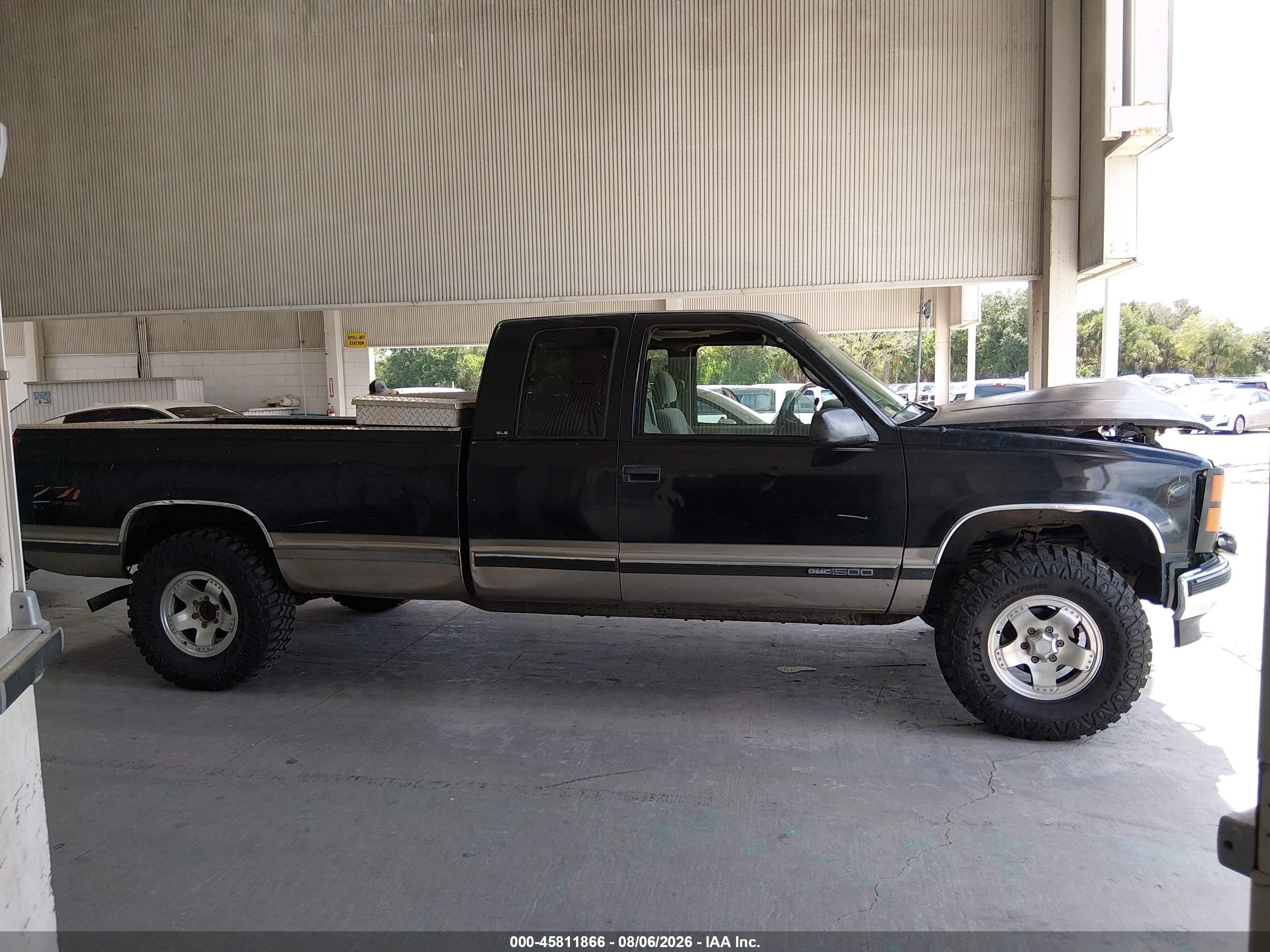 1998 Gmc Sierra 1500 Sl Wideside Черный vin: 1GTEK19R8WE557337