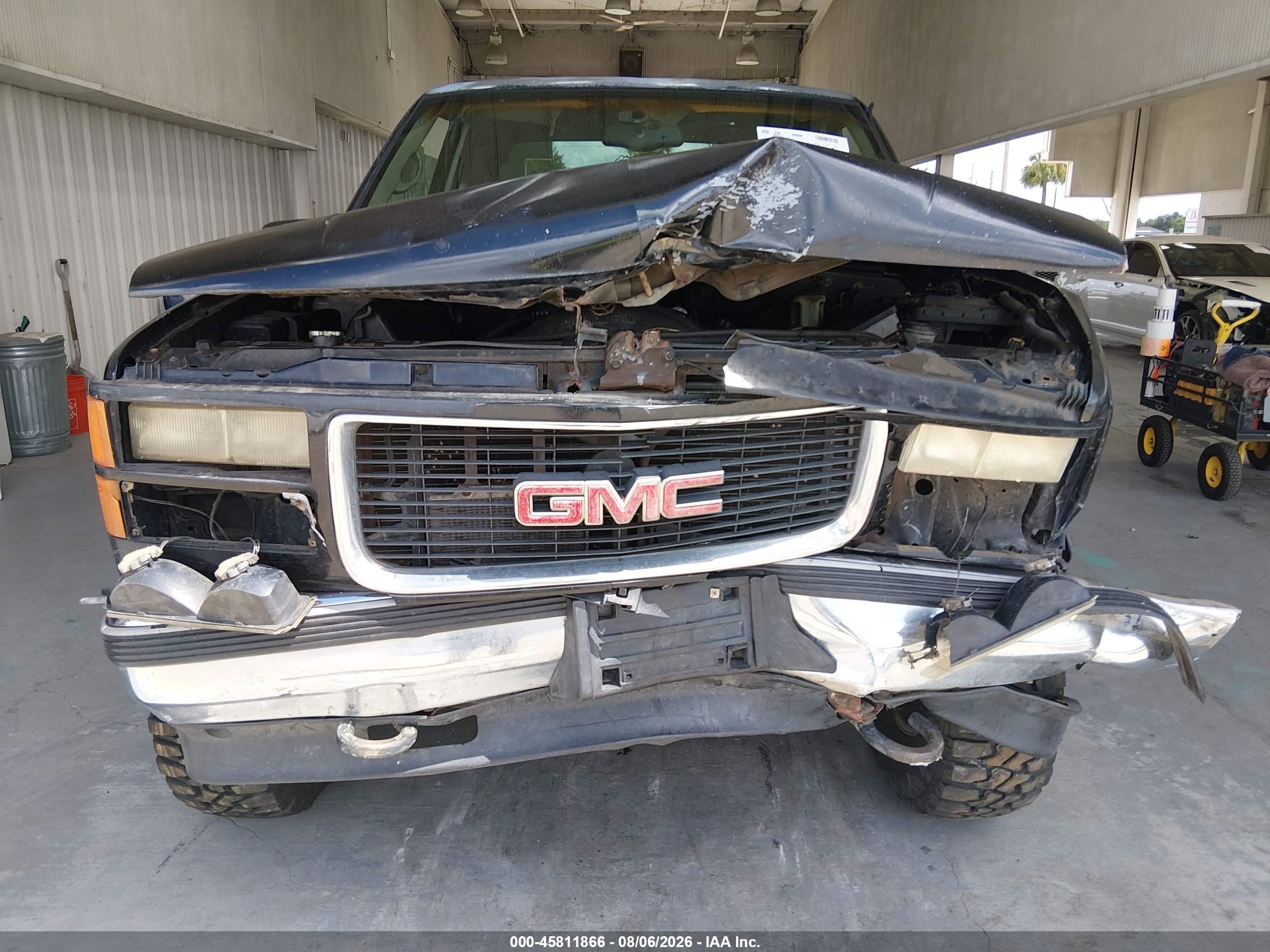 1998 Gmc Sierra 1500 Sl Wideside Черный vin: 1GTEK19R8WE557337