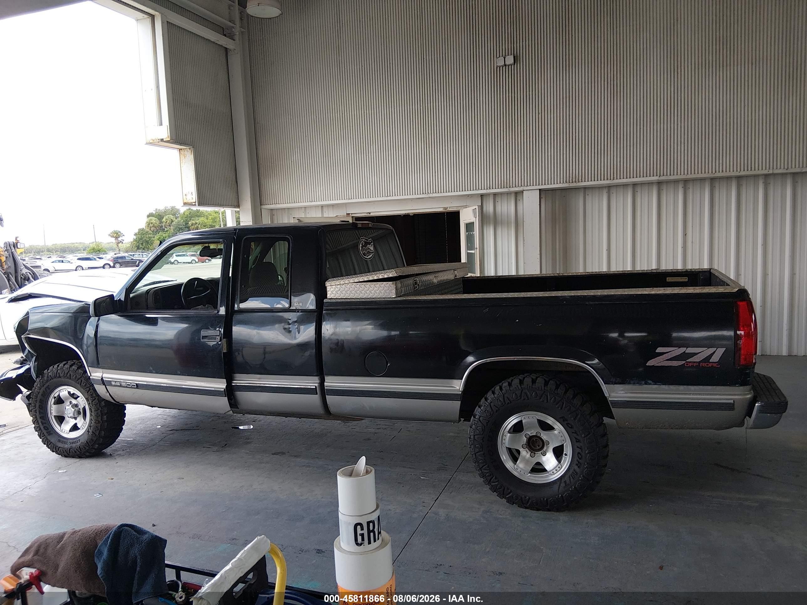 1998 Gmc Sierra 1500 Sl Wideside Черный vin: 1GTEK19R8WE557337