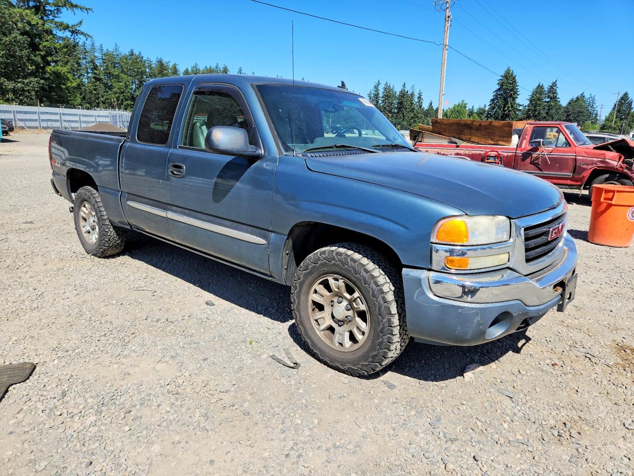 2006 Gmc New Sierra K1500 Green vin: 1GTEK19T06Z181592