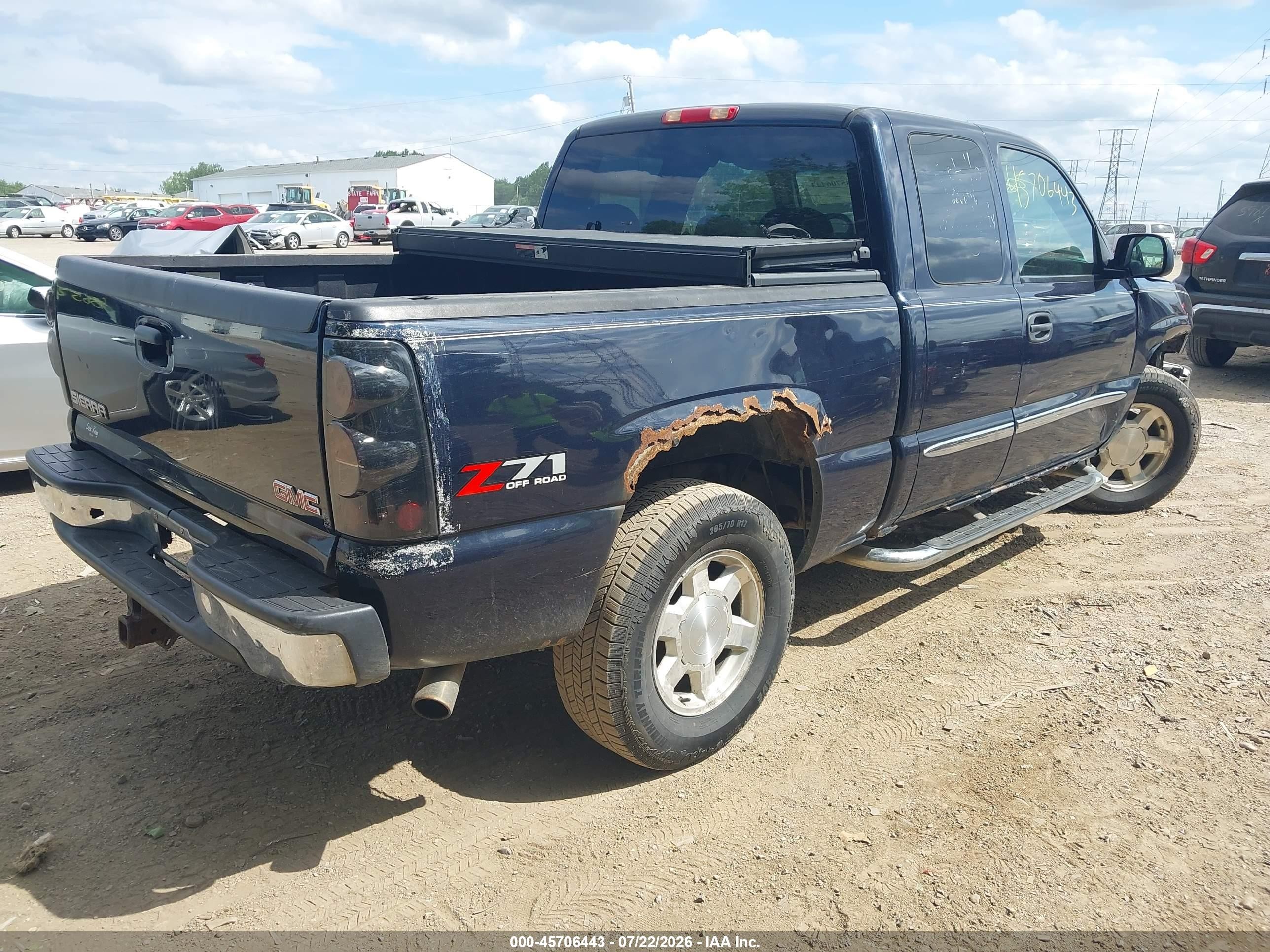 2006 Gmc Sierra 1500 Sle2 Black vin: 1GTEK19T26Z277501