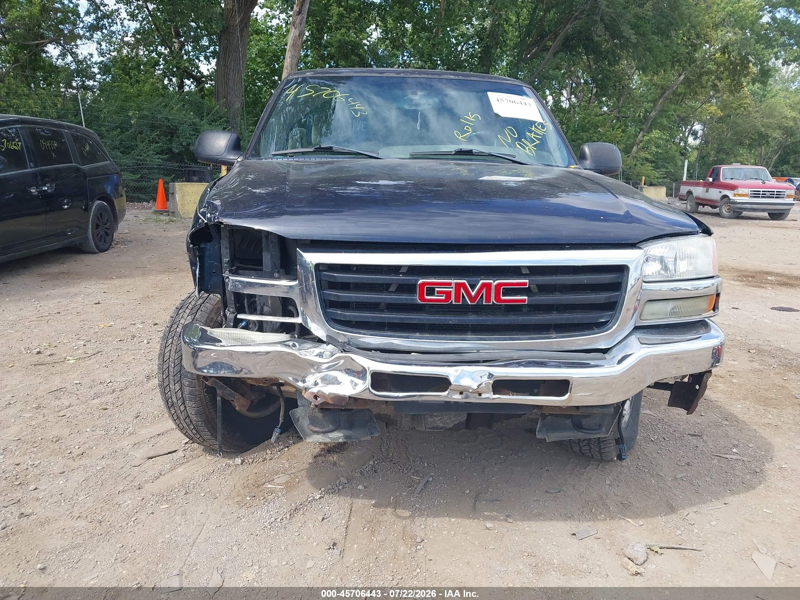 2006 Gmc Sierra 1500 Sle2 Black vin: 1GTEK19T26Z277501